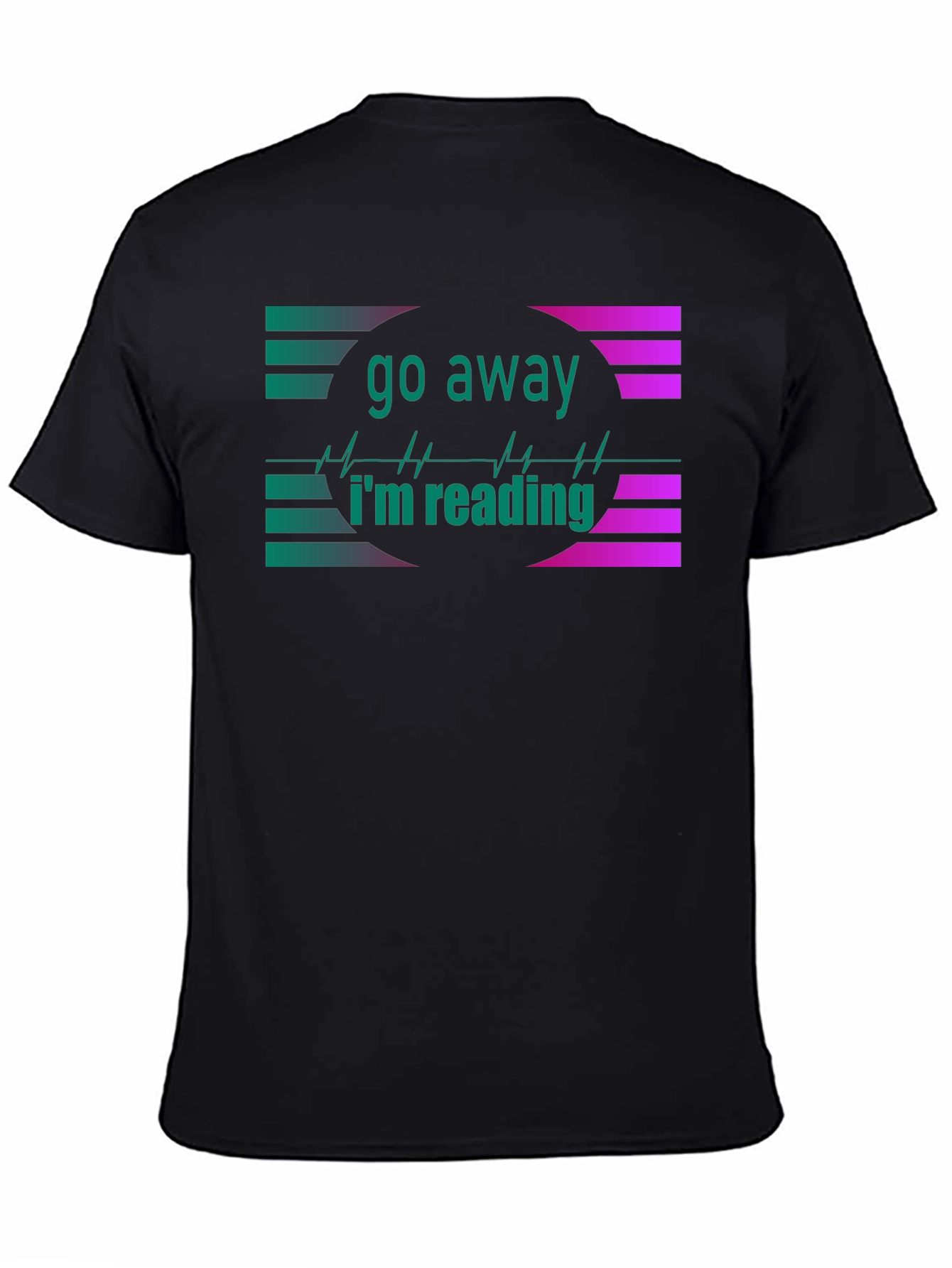 Go Away Im Reading Black T-Shirt