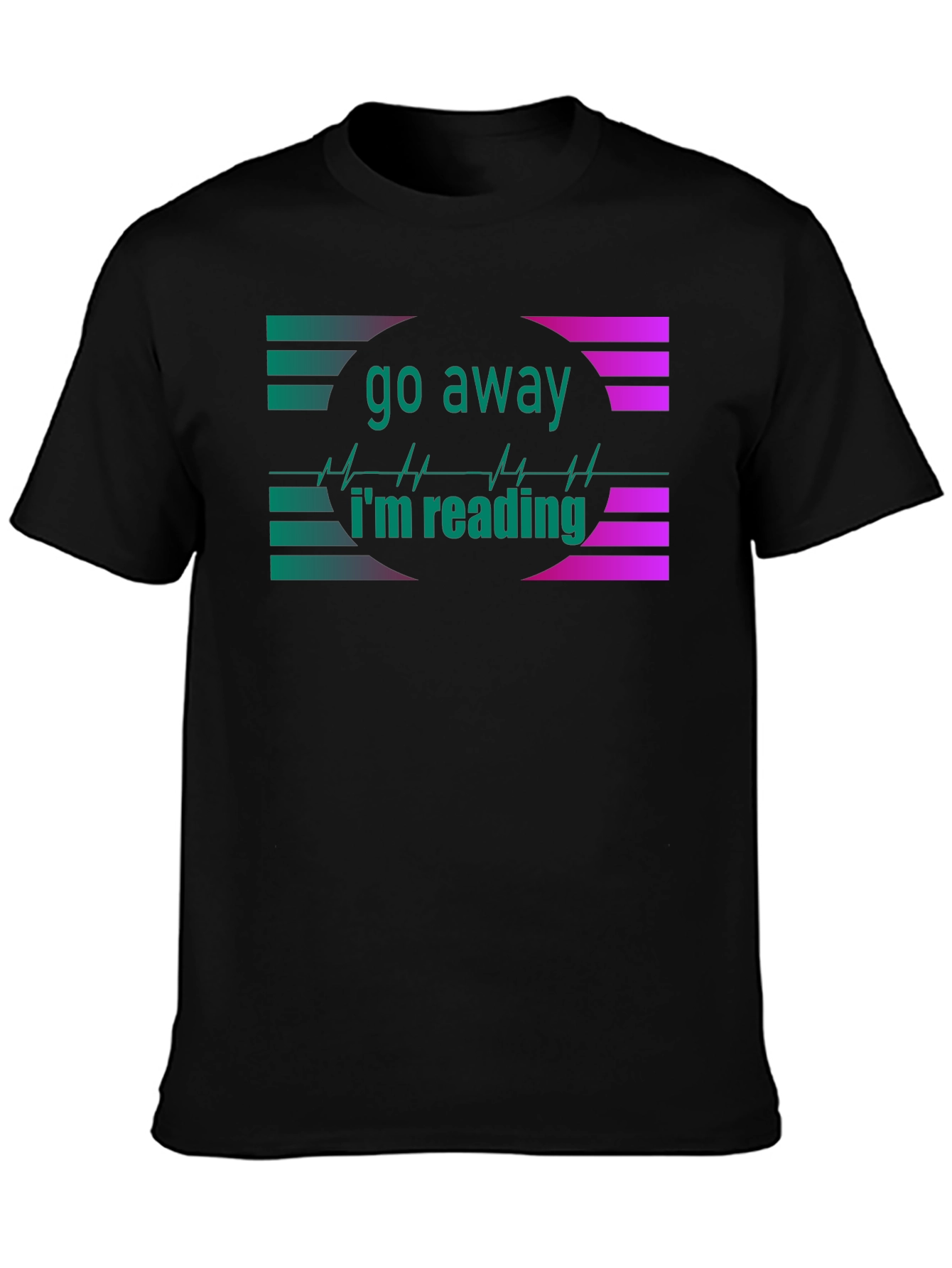 Go Away Im Reading Black T-Shirt