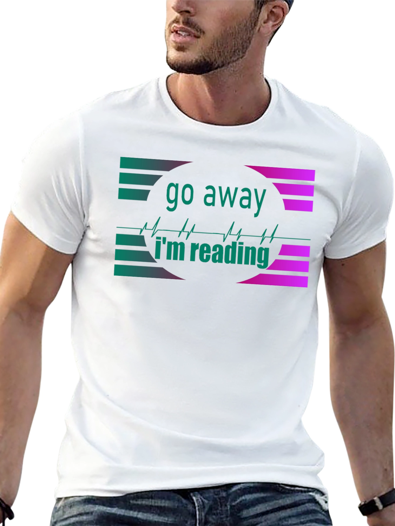 Go Away Im Reading Black T-Shirt