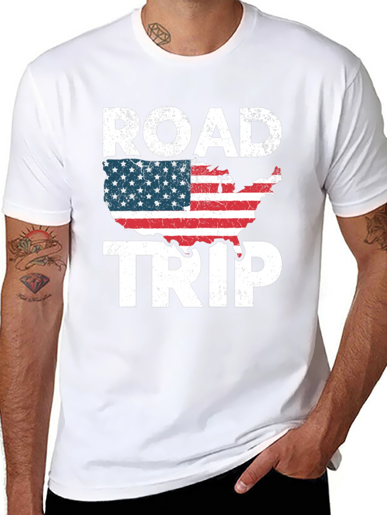Road Trip USA Graphic T-Shirt - Americana Style