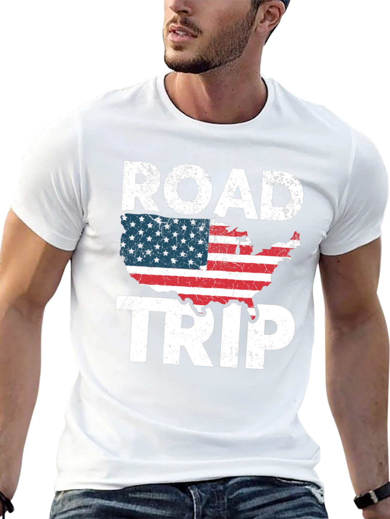 Road Trip USA Graphic T-Shirt - Americana Style