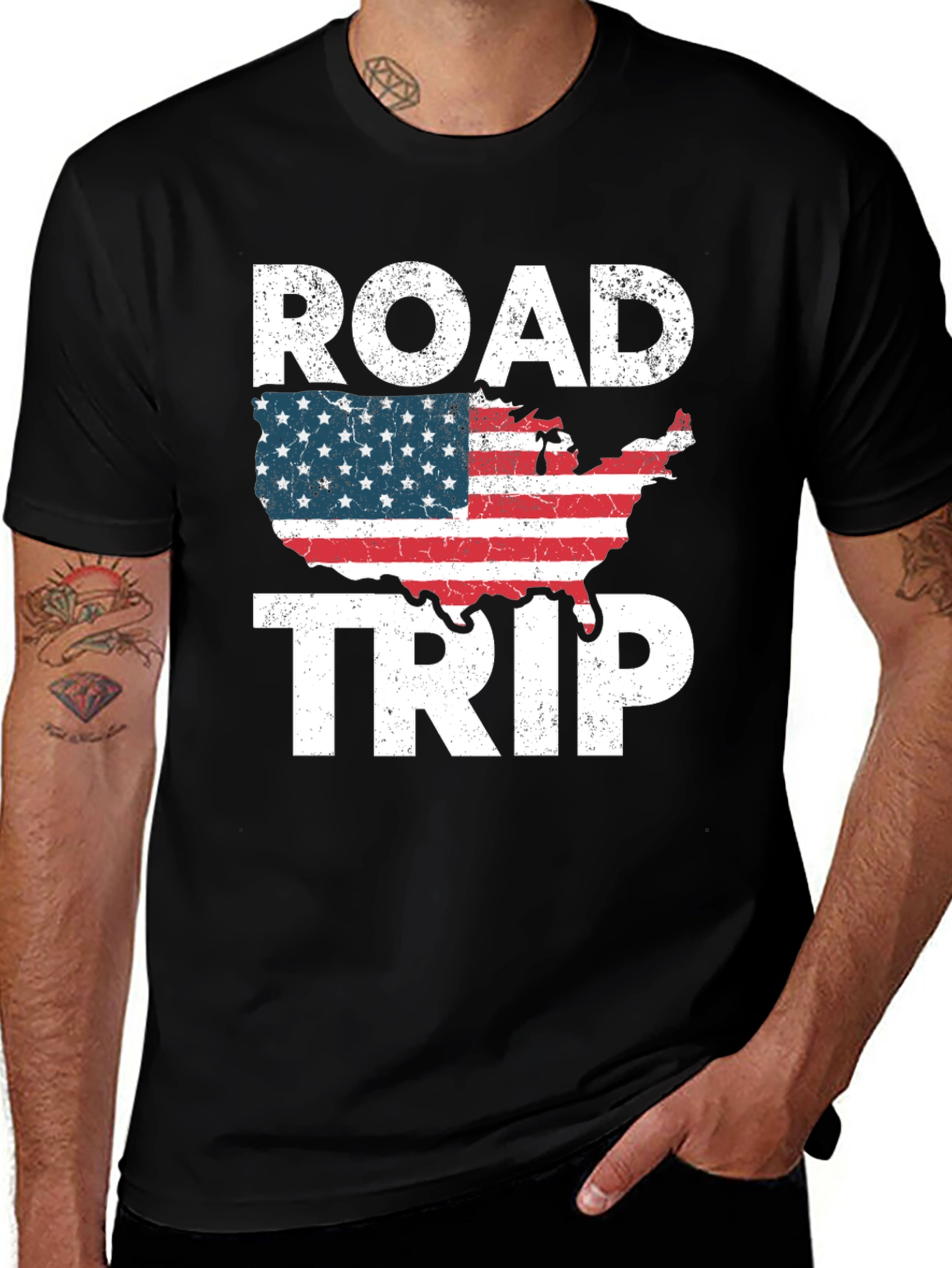 Road Trip USA Graphic T-Shirt - Americana Style
