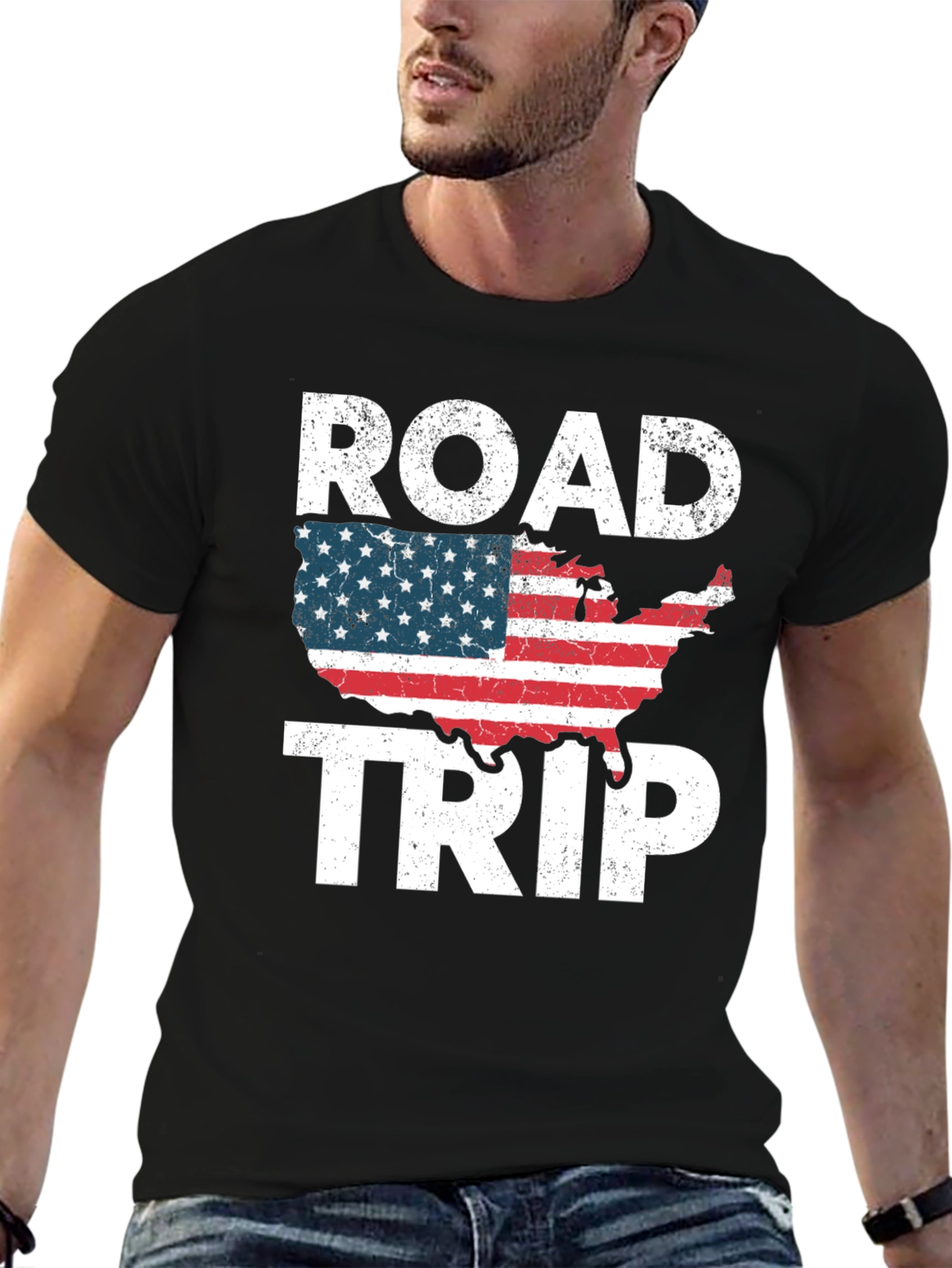 Road Trip USA Graphic T-Shirt - Americana Style