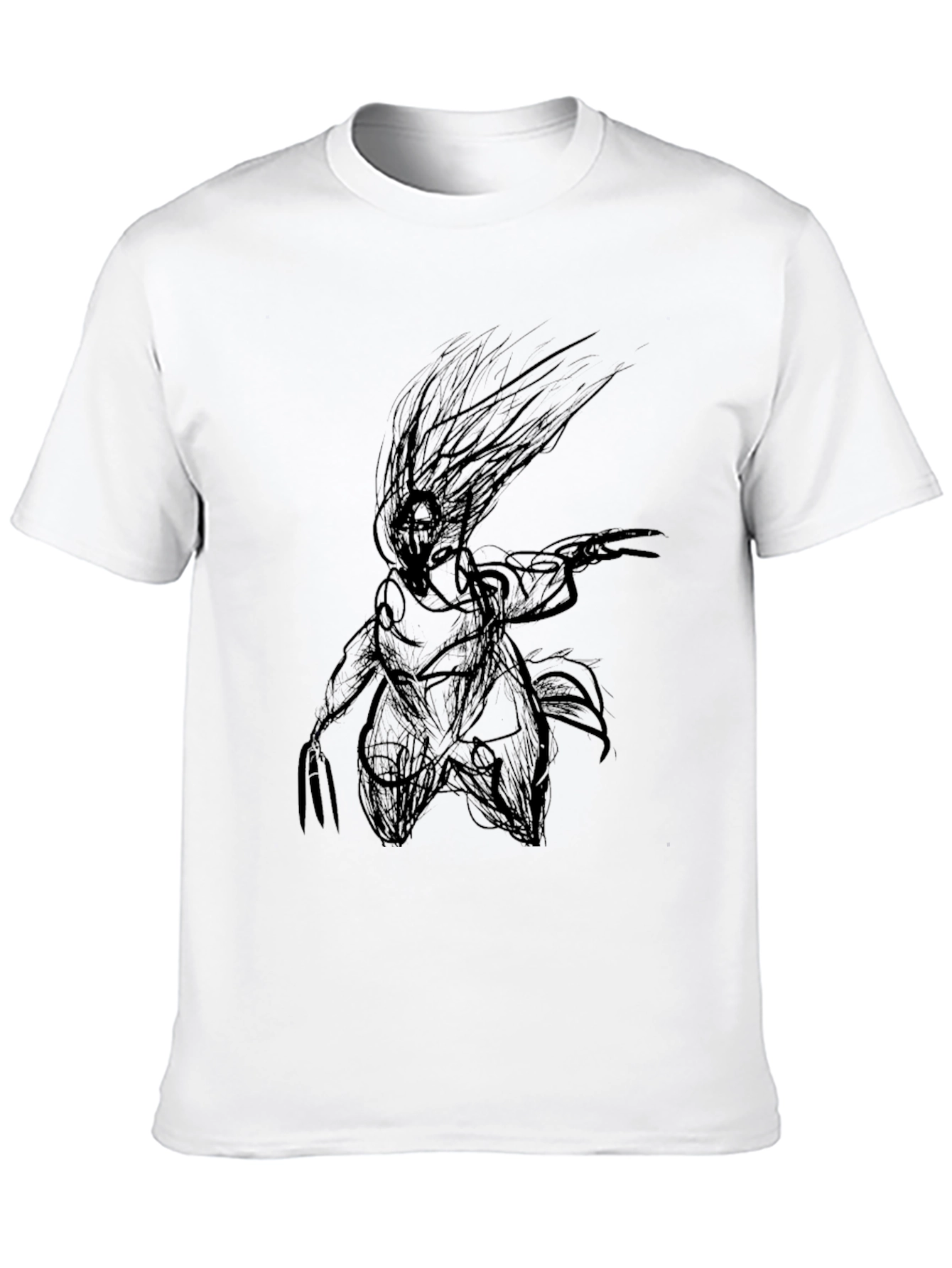 Abstract Graphic Print Mens T-Shirt