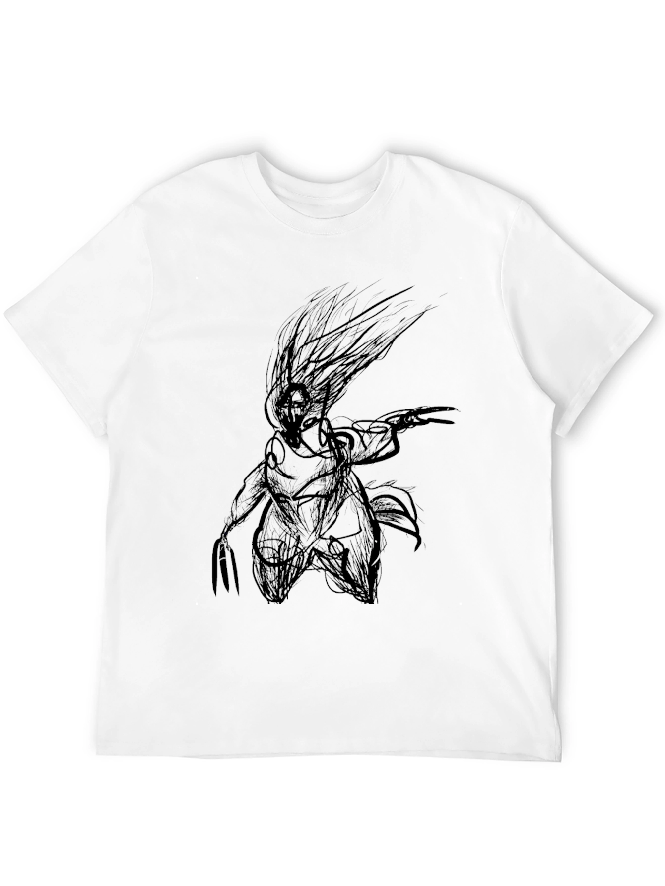 Abstract Graphic Print Mens T-Shirt