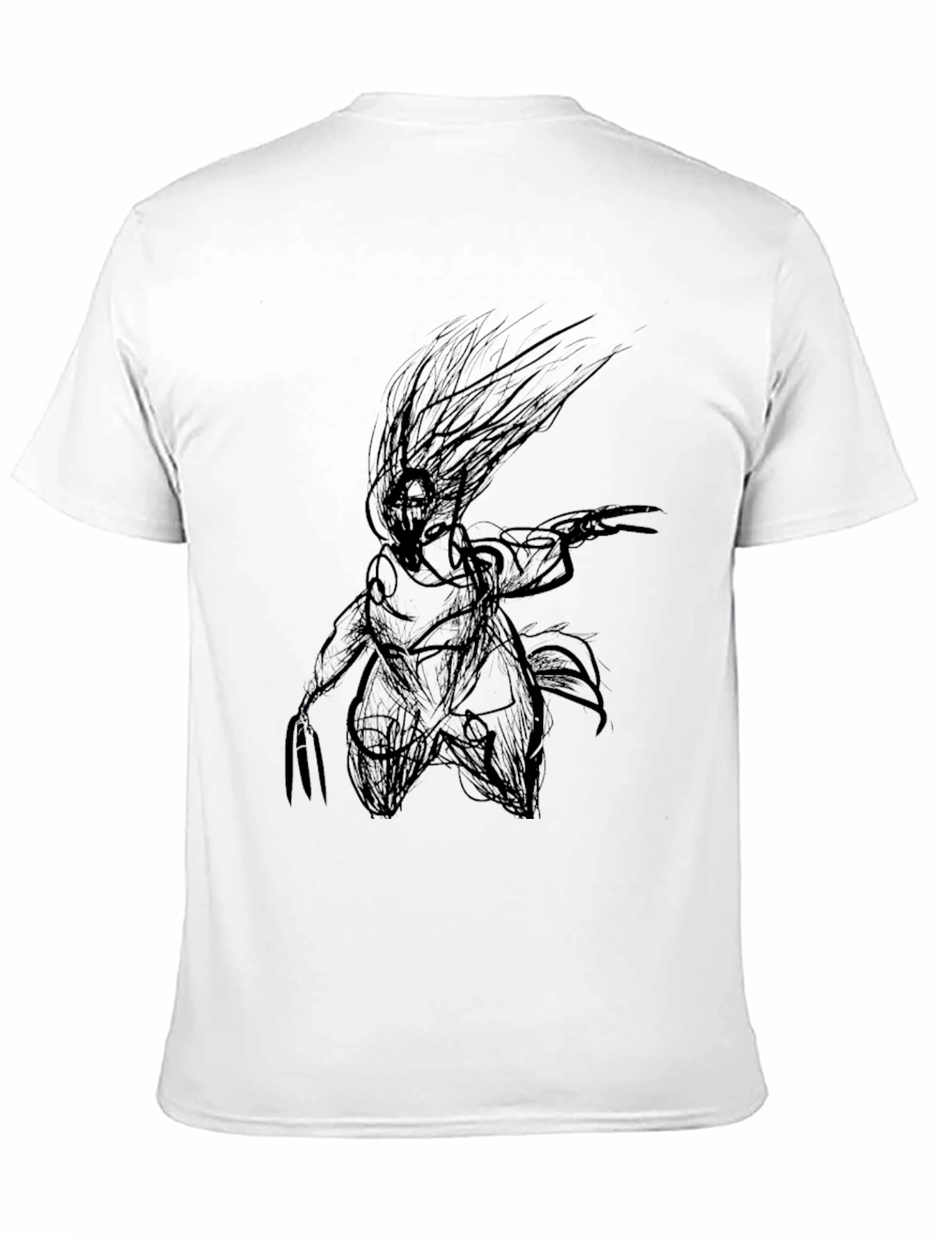 Abstract Graphic Print Mens T-Shirt