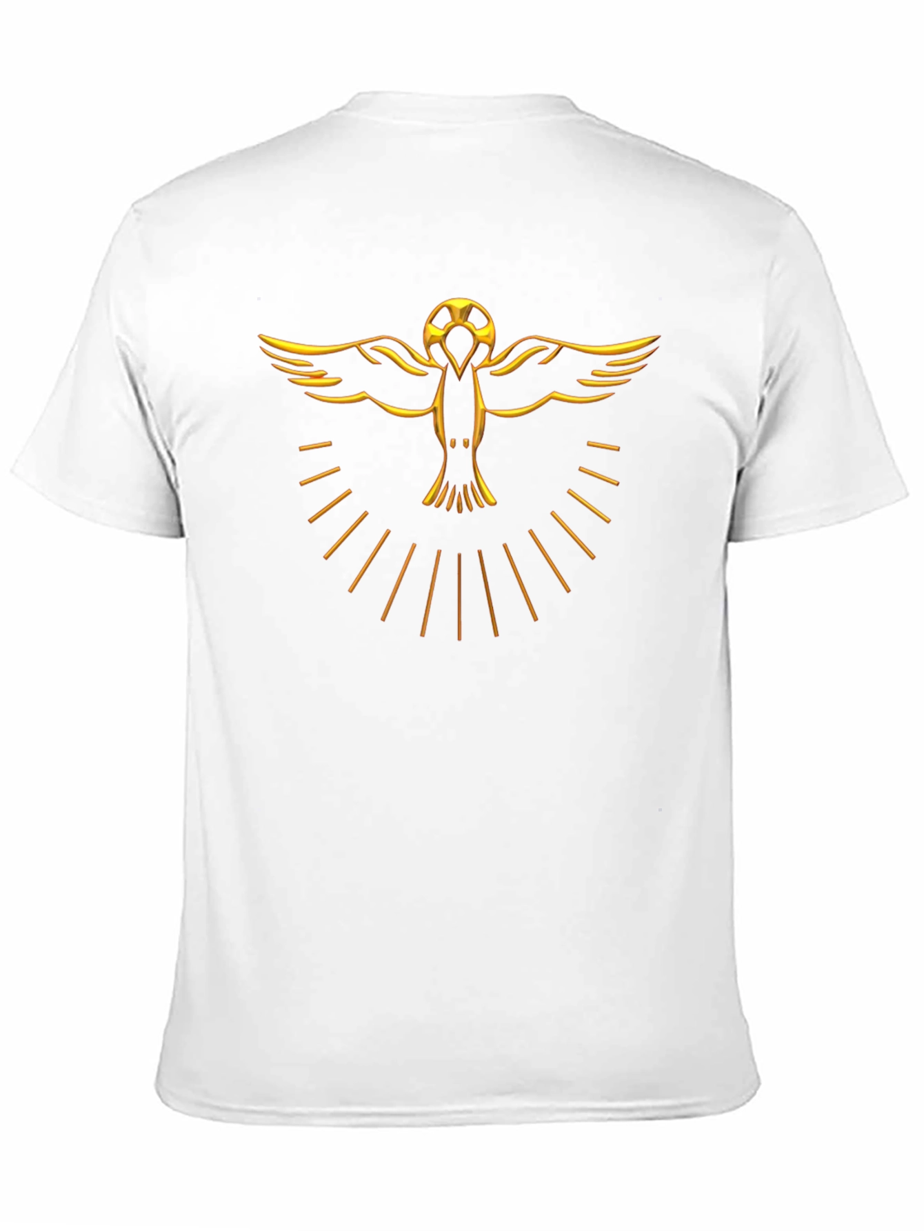 Golden Bird Graphic Black T-Shirt