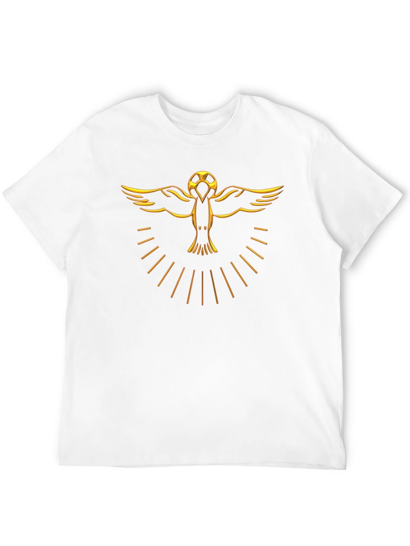 Golden Bird Graphic Black T-Shirt