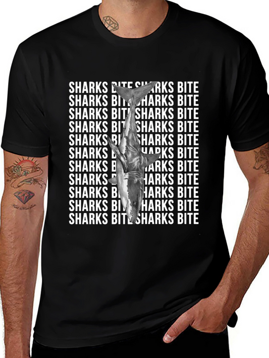 Shark Bite Graphic Tee - Unique Statement T-Shirt