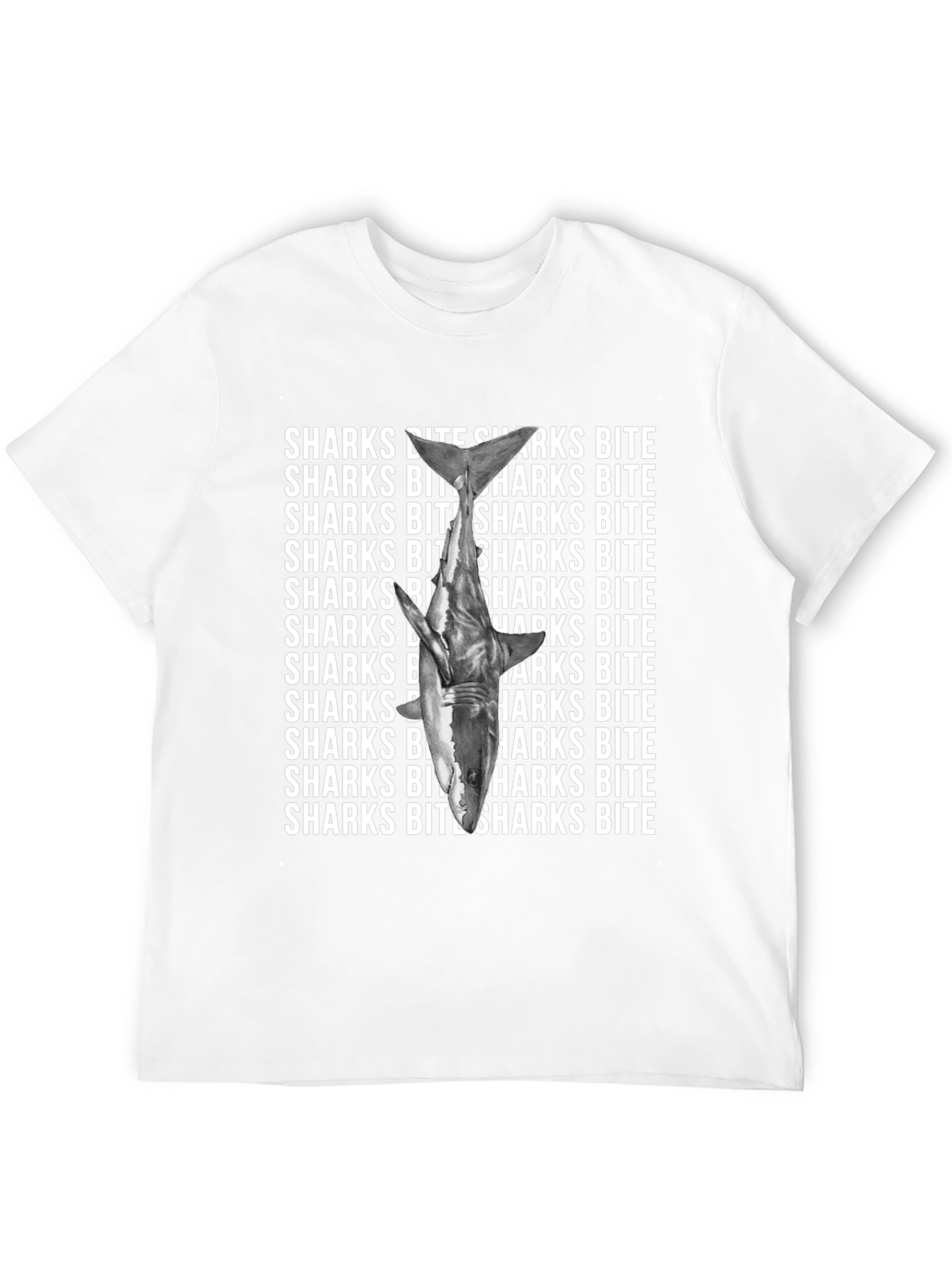 Shark Bite Graphic Tee - Unique Statement T-Shirt