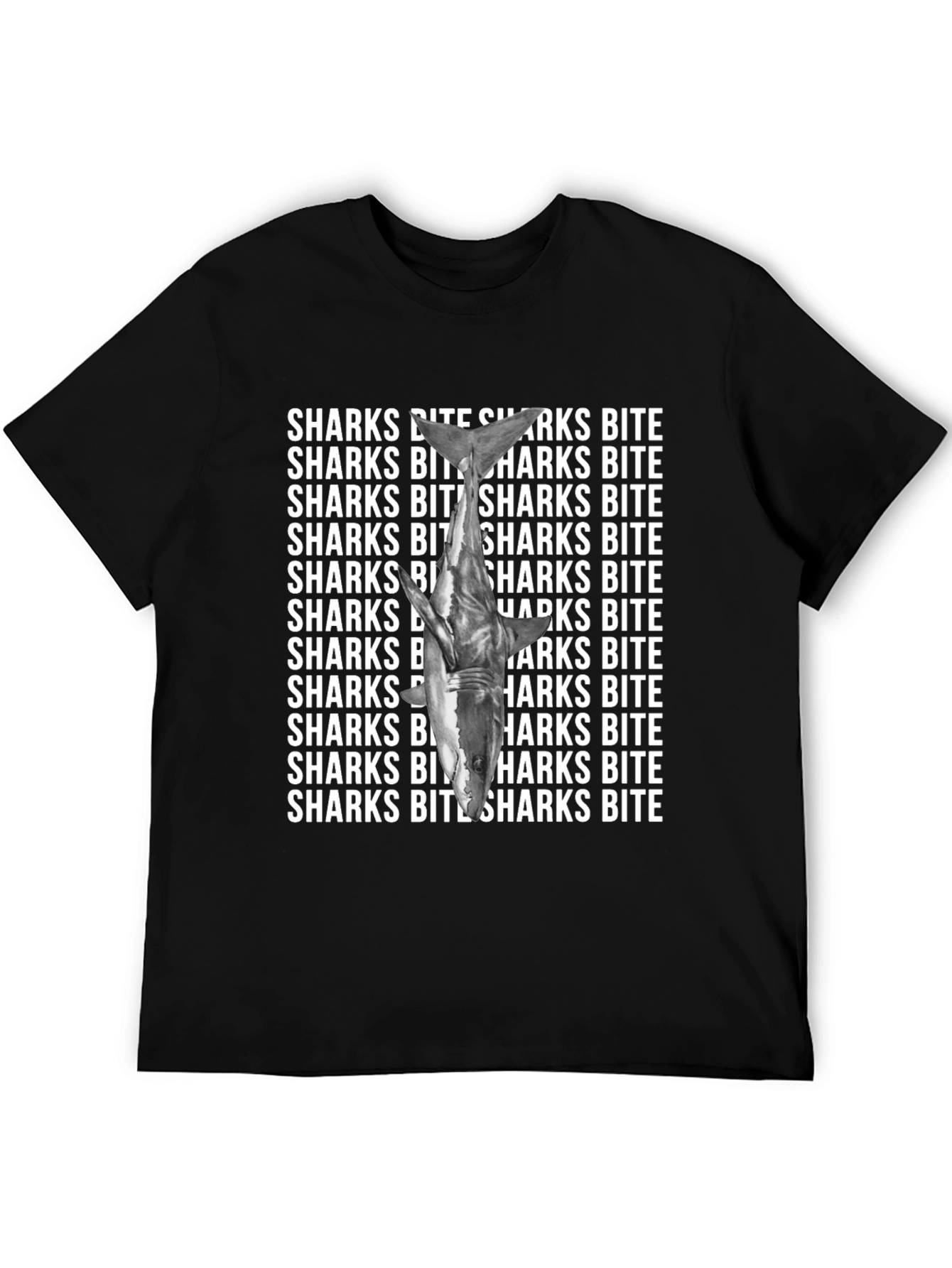 Shark Bite Graphic Tee - Unique Statement T-Shirt