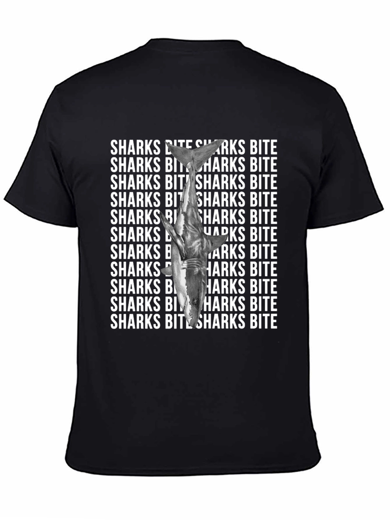 Shark Bite Graphic Tee - Unique Statement T-Shirt