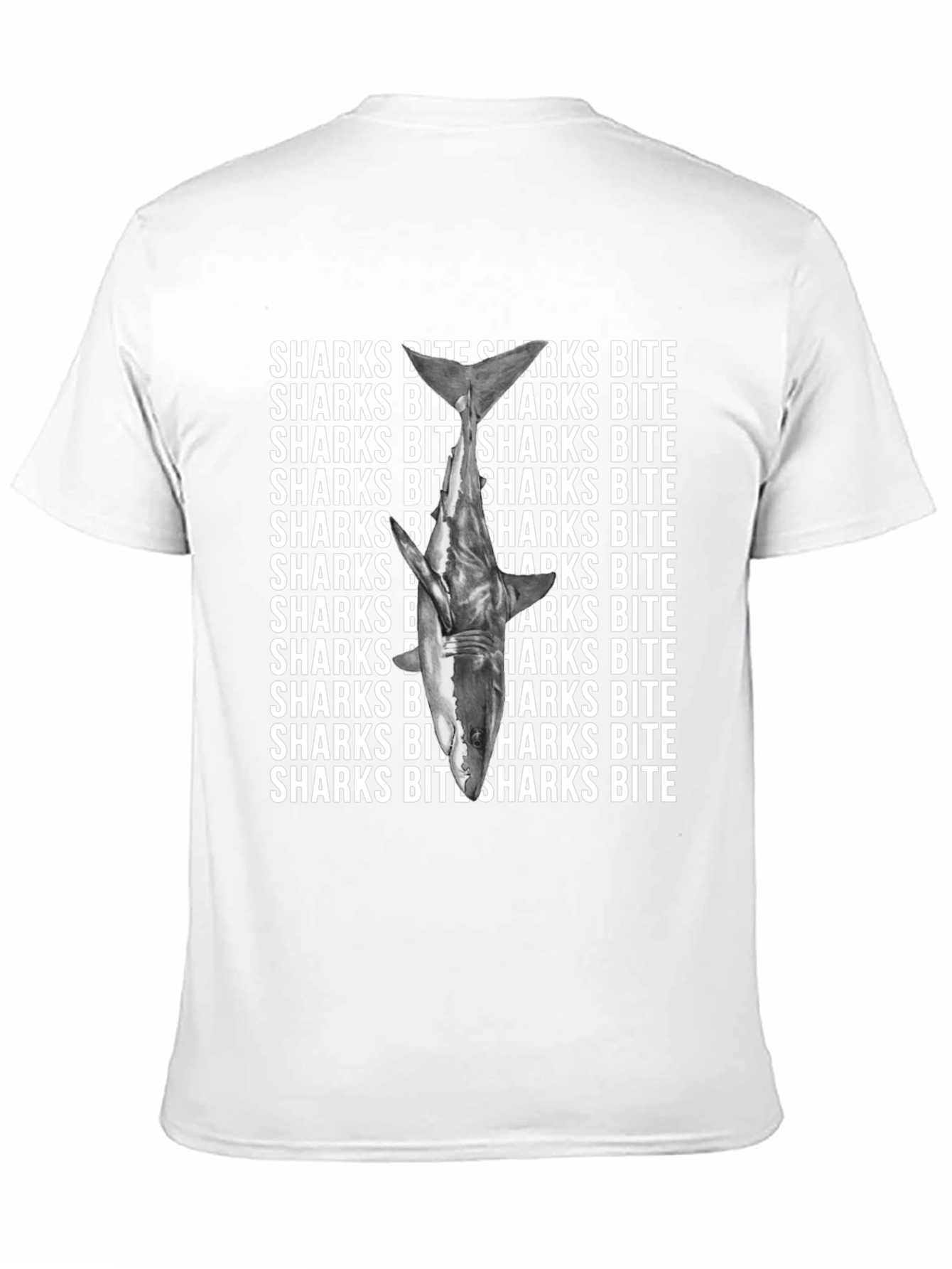 Shark Bite Graphic Tee - Unique Statement T-Shirt
