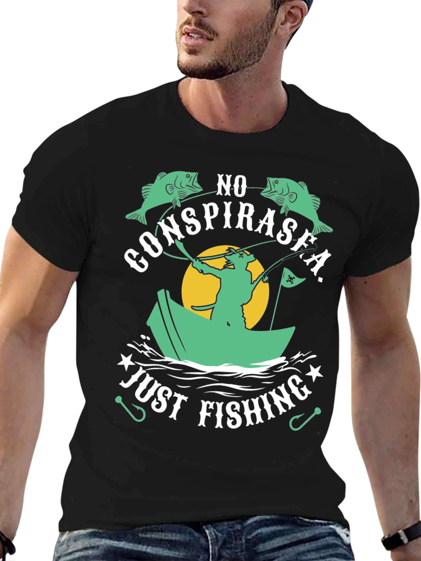 No ConspiraSea Just Fishing Graphic Tee
