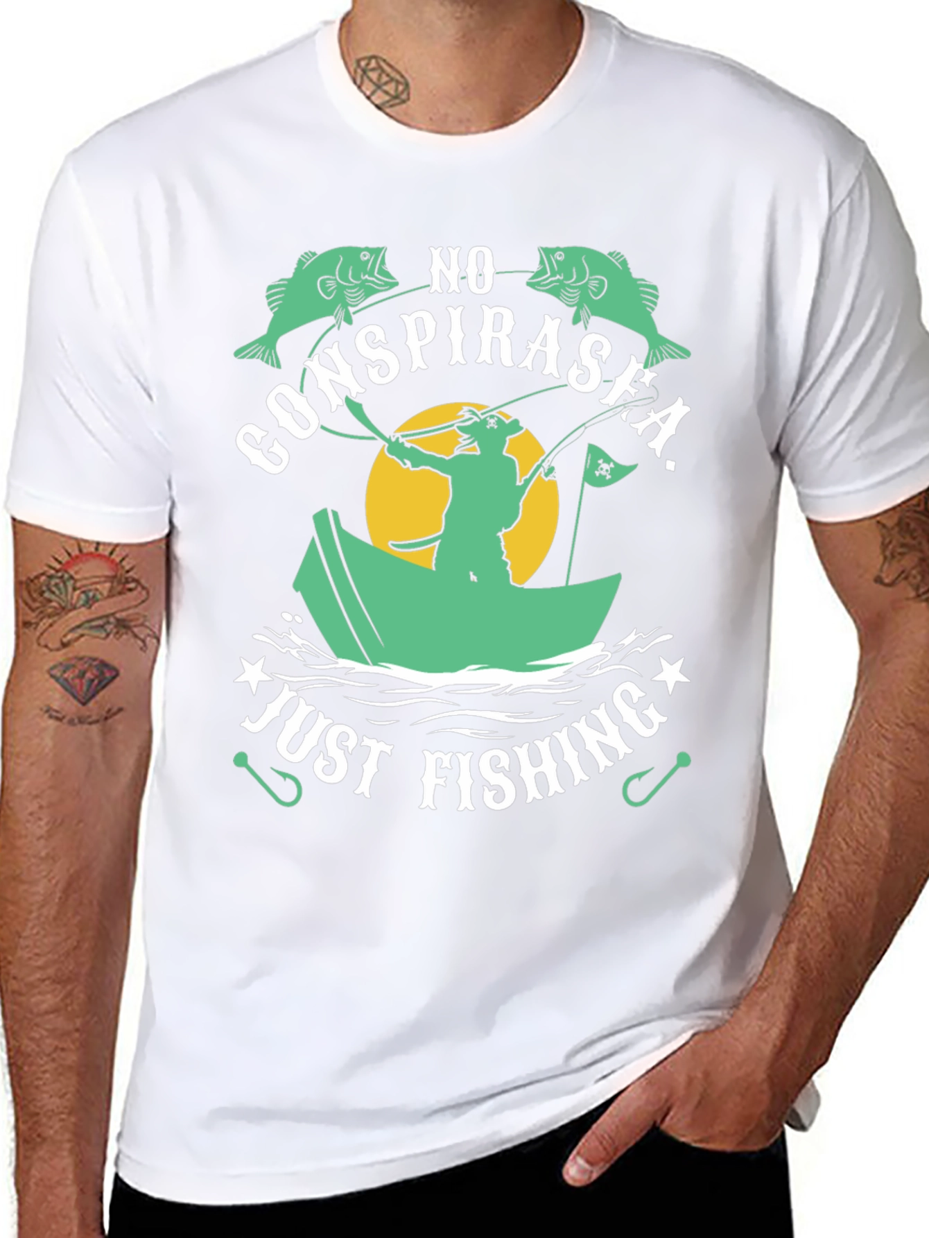No ConspiraSea Just Fishing Graphic Tee