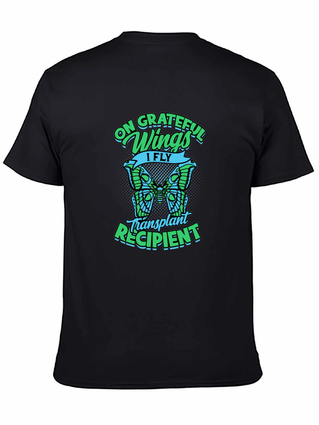 Grateful Wings Transplant Recipient Graphic T-Shirt