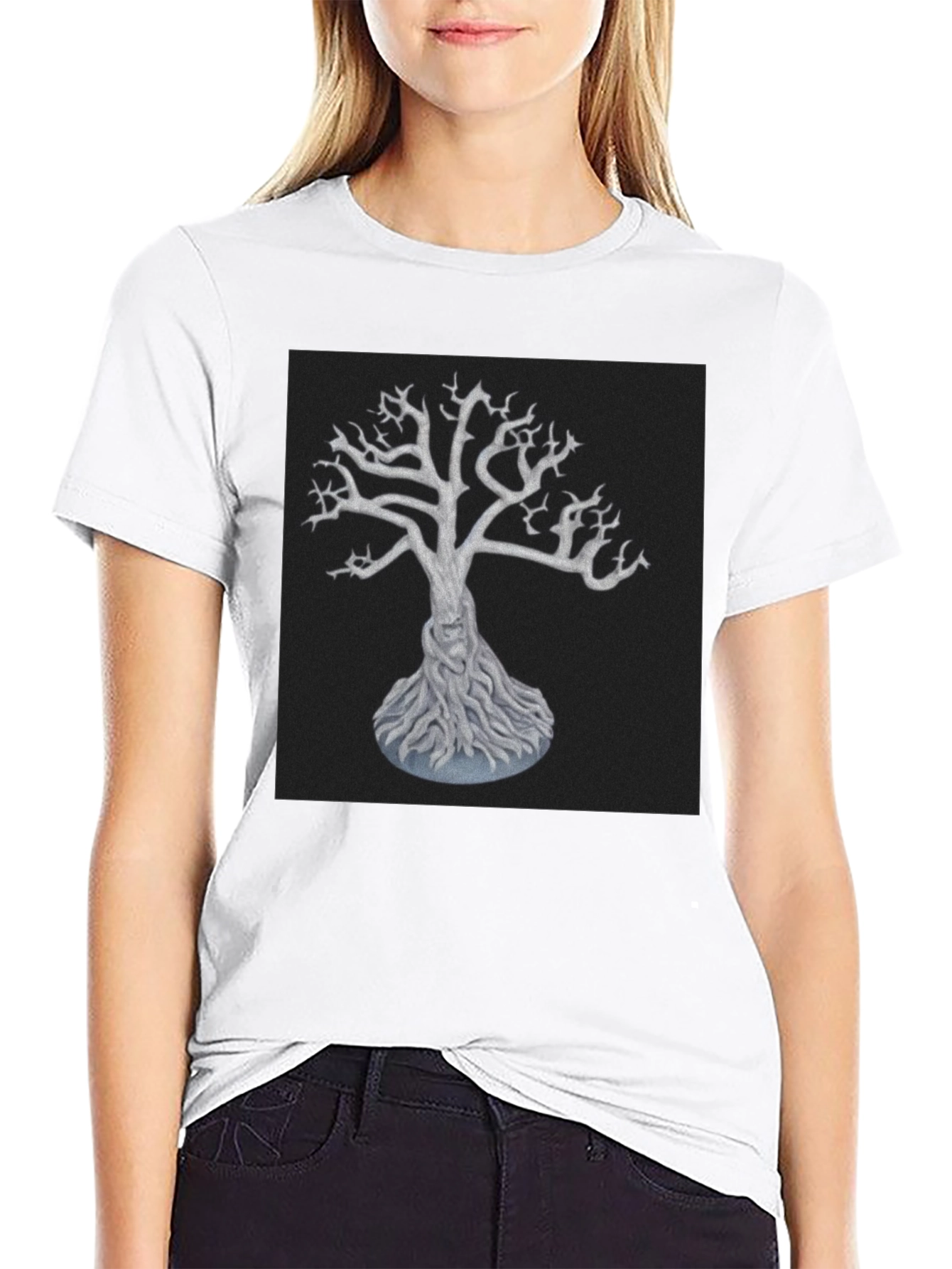 Mystic Tree Graphic Tee - Black