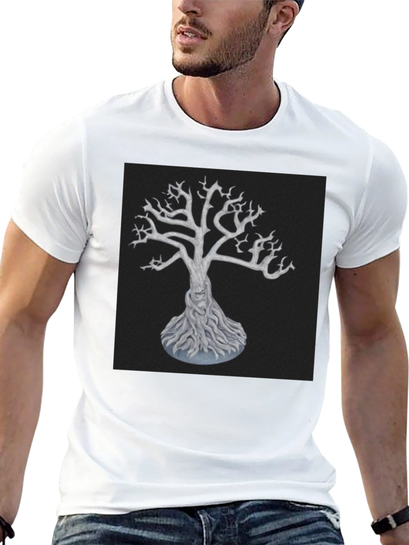 Mystic Tree Graphic Tee - Black