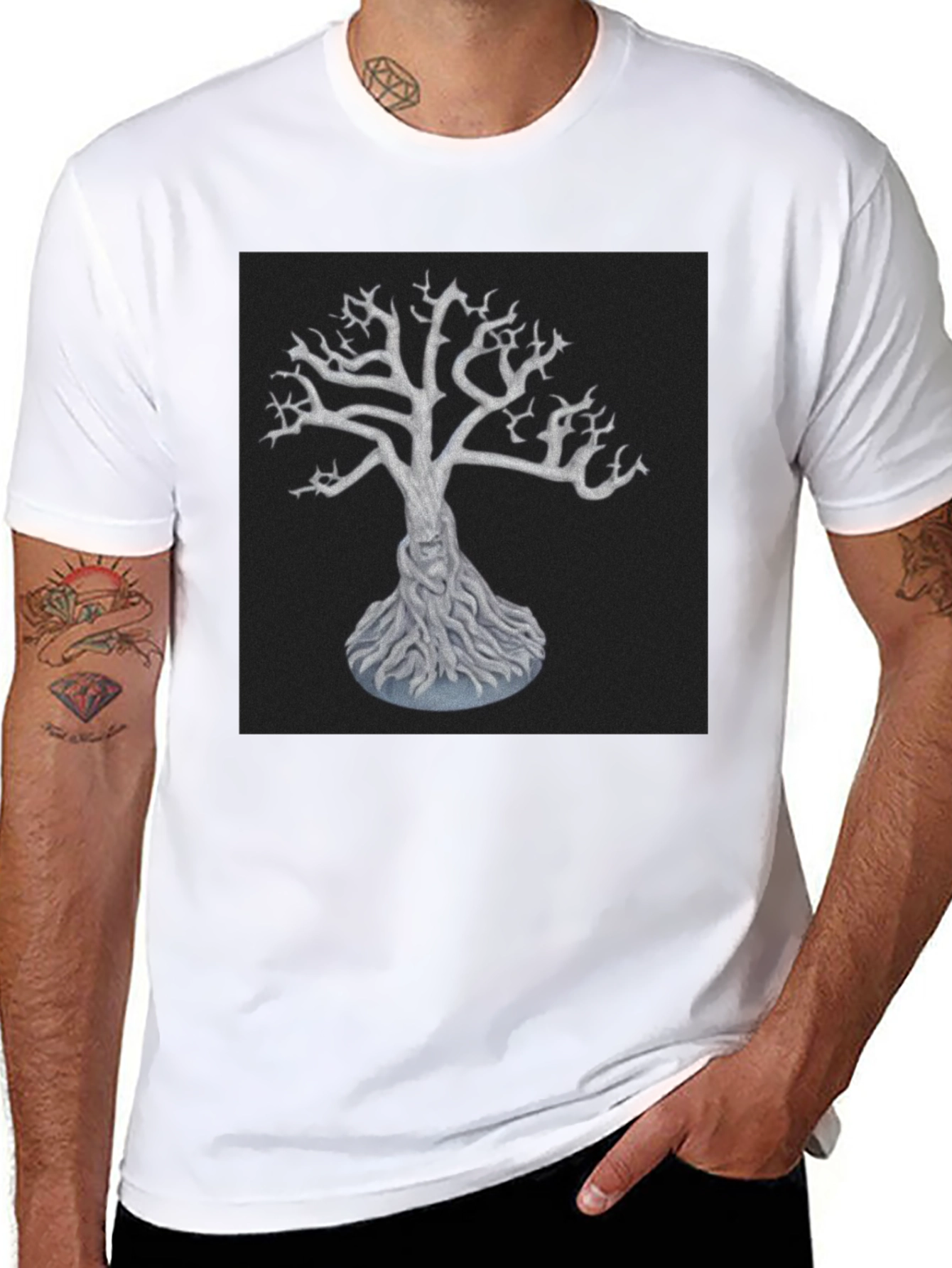 Mystic Tree Graphic Tee - Black
