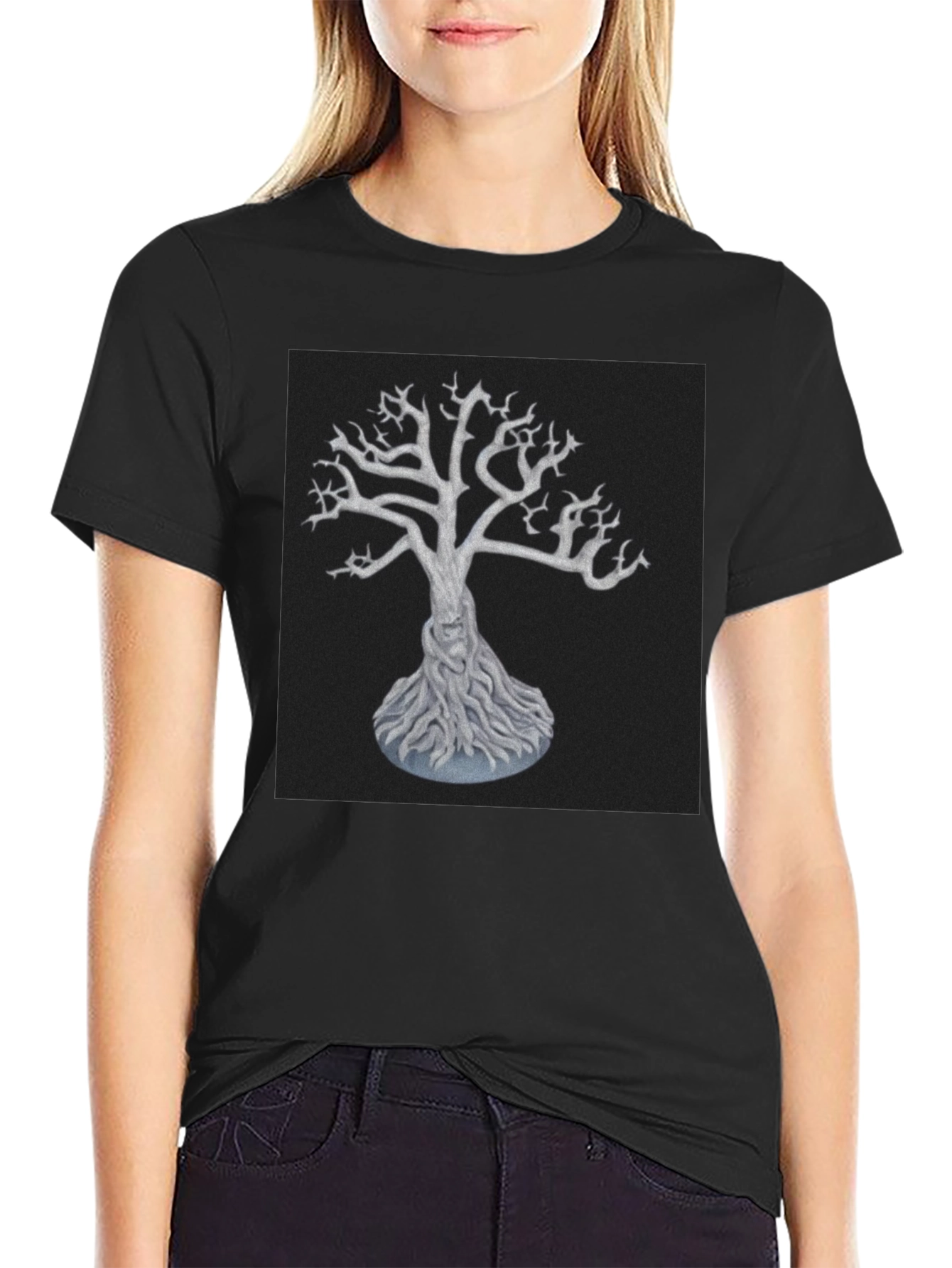 Mystic Tree Graphic Tee - Black