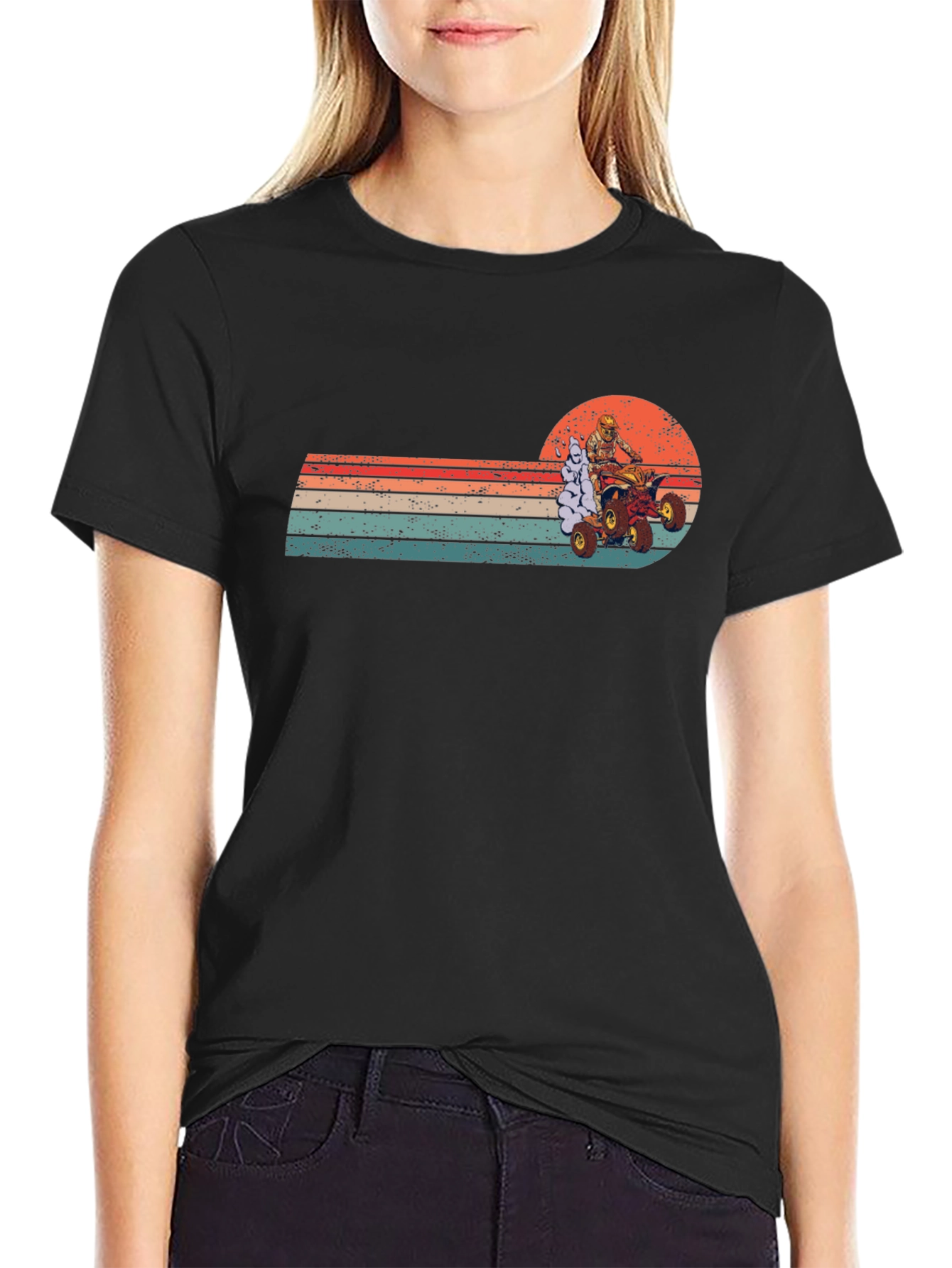 Retro ATV Rider T-Shirt - Off Road Adventure