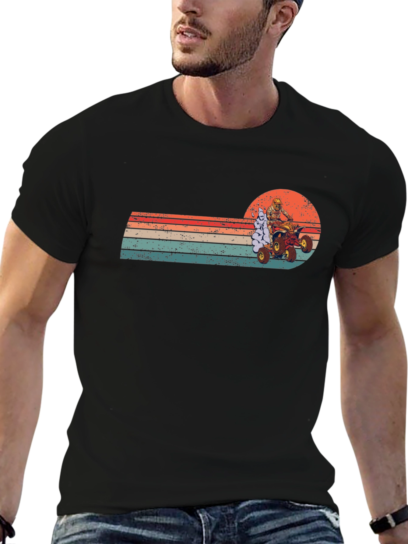 Retro ATV Rider T-Shirt - Off Road Adventure