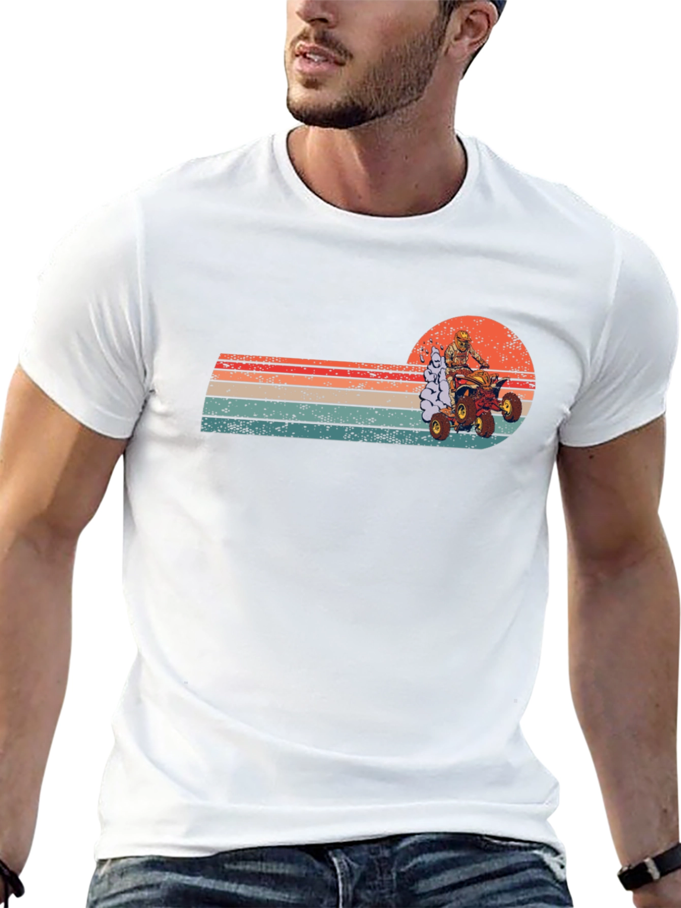 Retro ATV Rider T-Shirt - Off Road Adventure