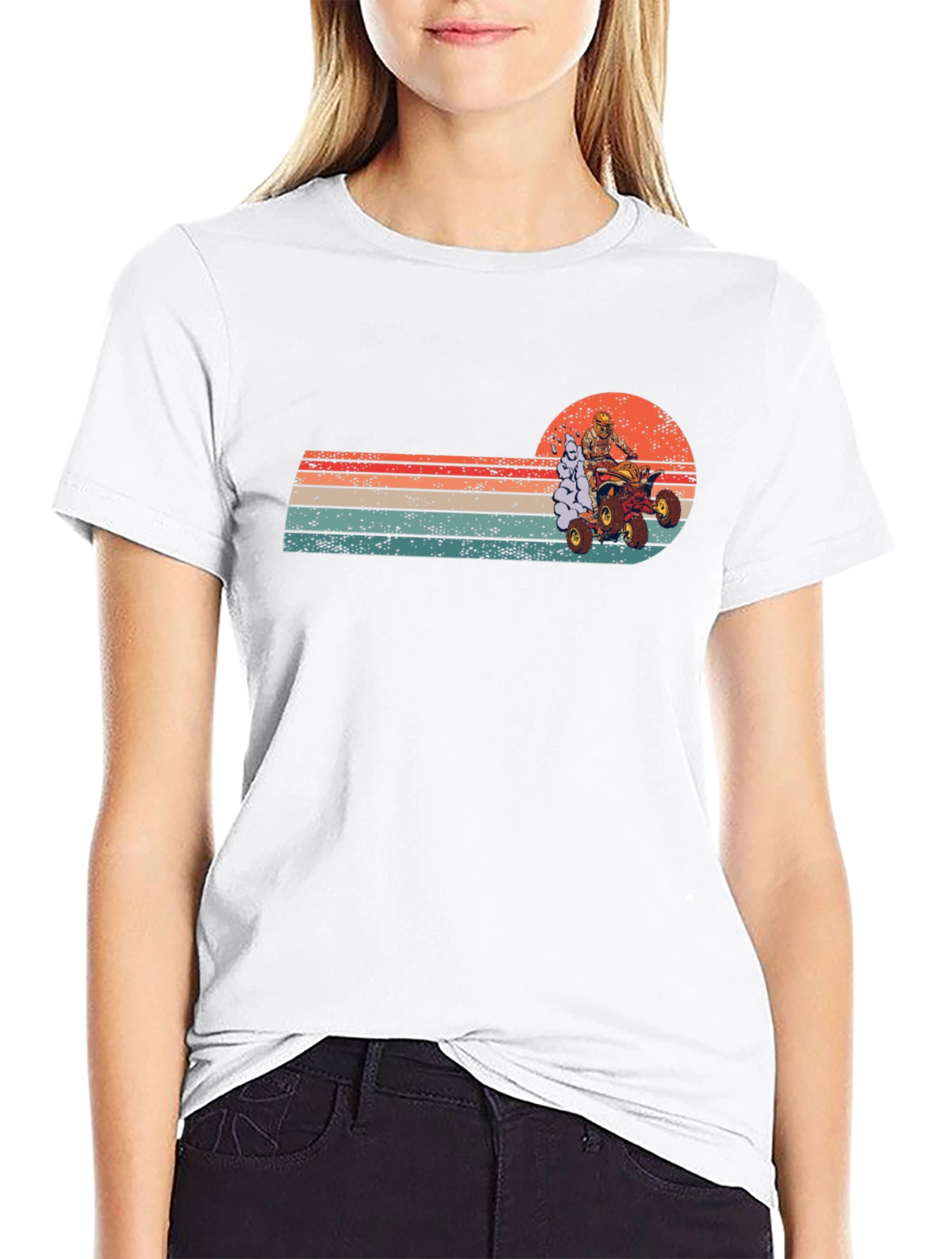 Retro ATV Rider T-Shirt - Off Road Adventure