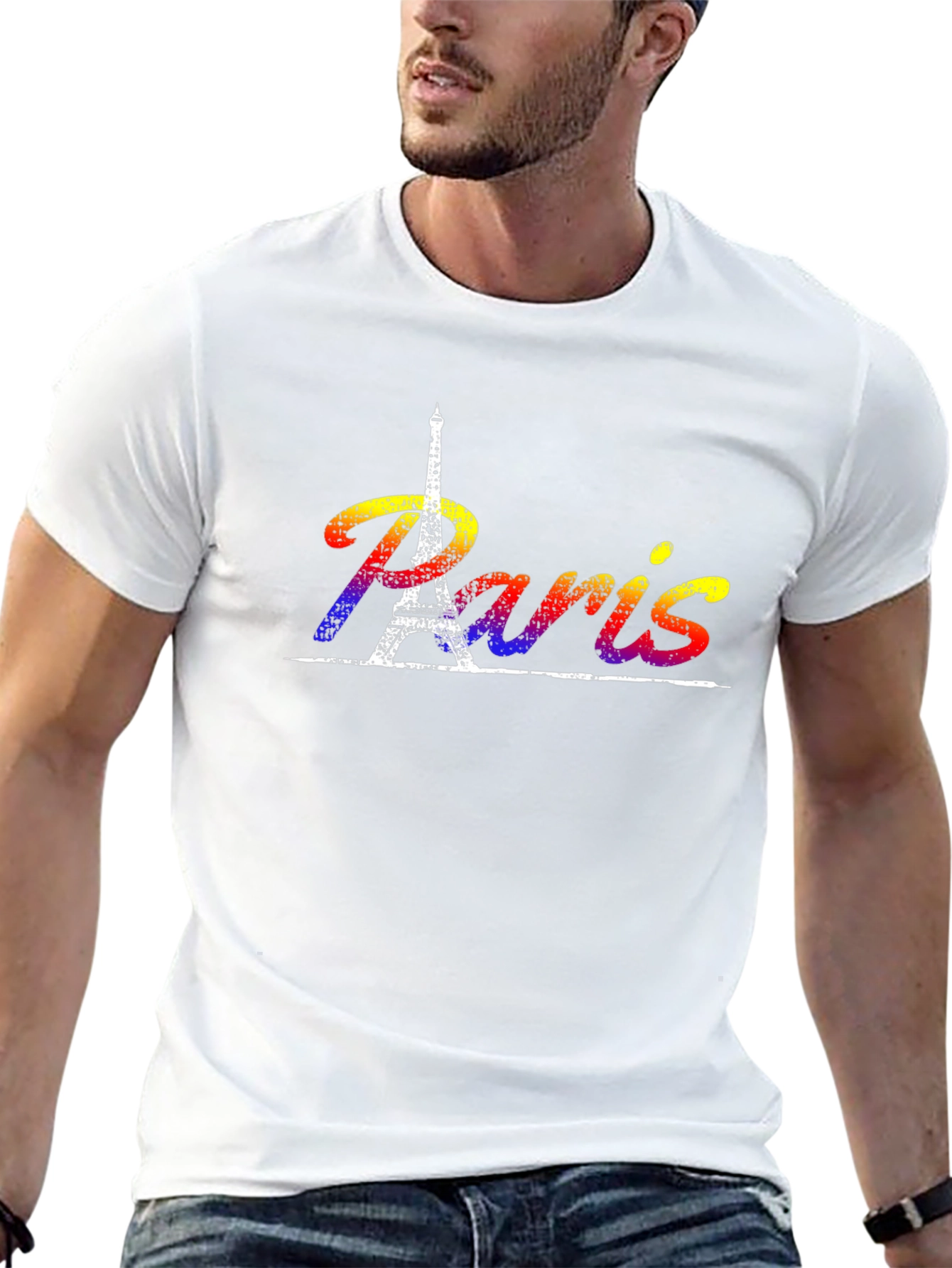 Paris Eiffel Tower Rainbow T-Shirt