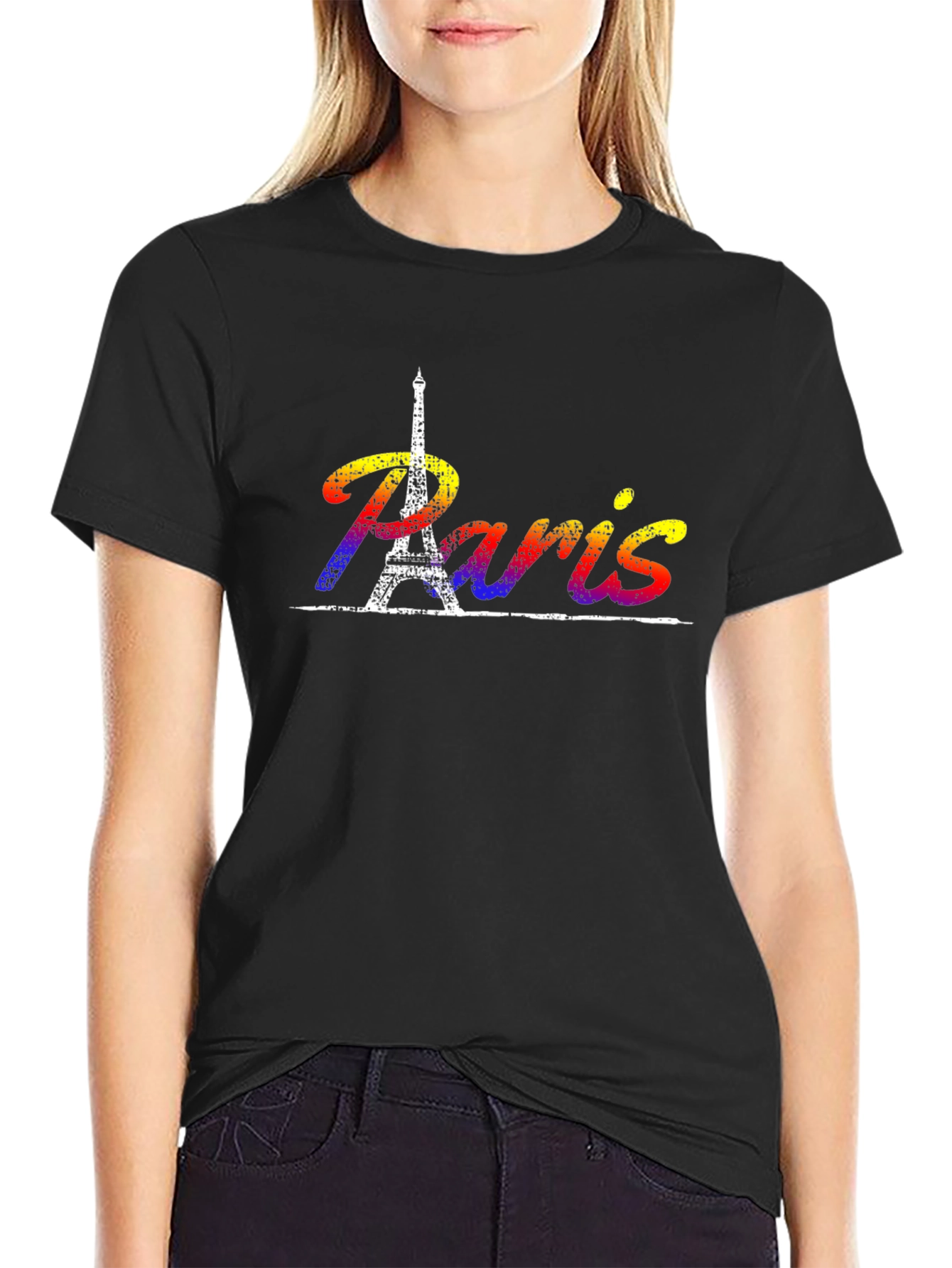 Paris Eiffel Tower Rainbow T-Shirt