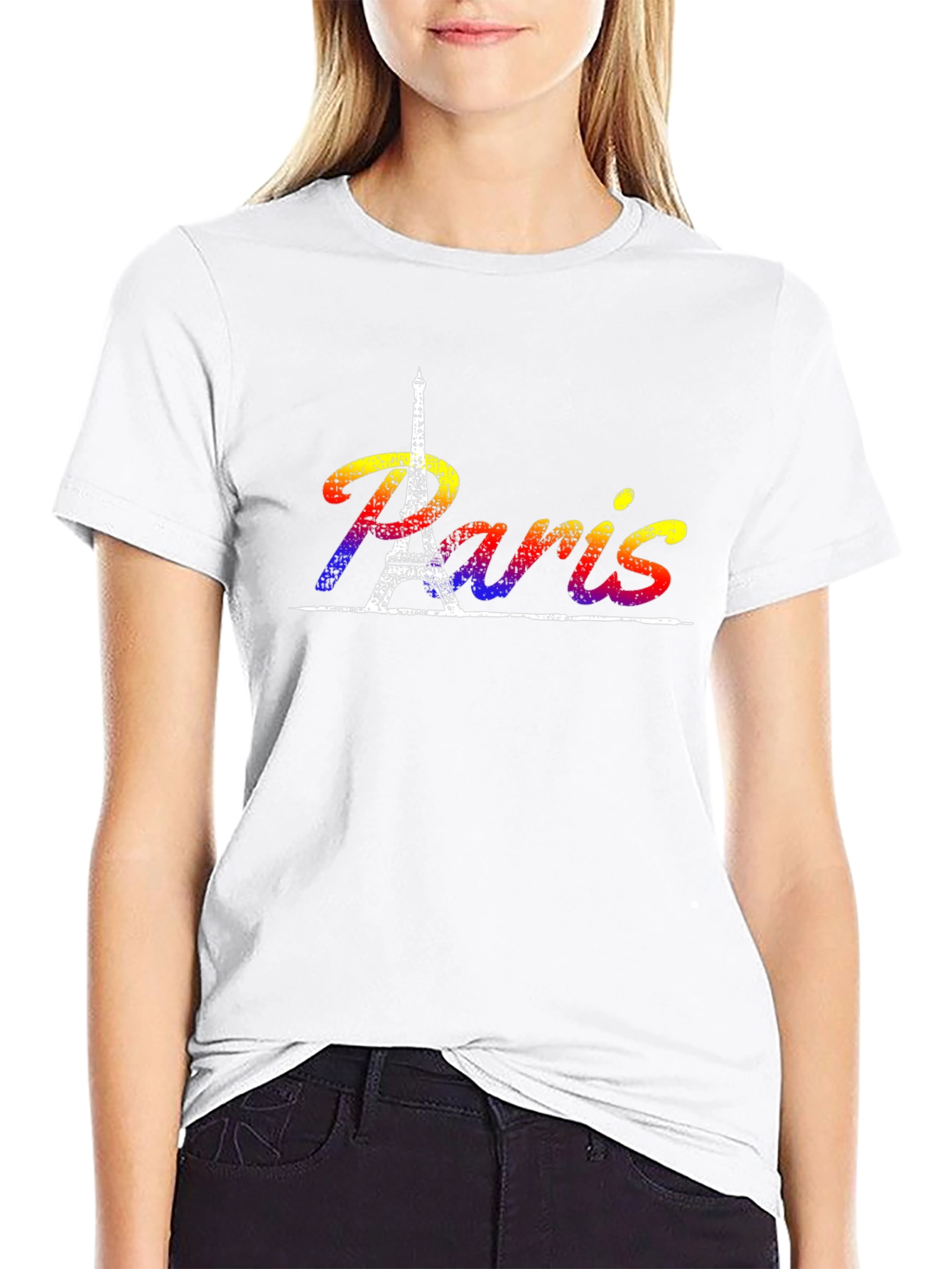 Paris Eiffel Tower Rainbow T-Shirt