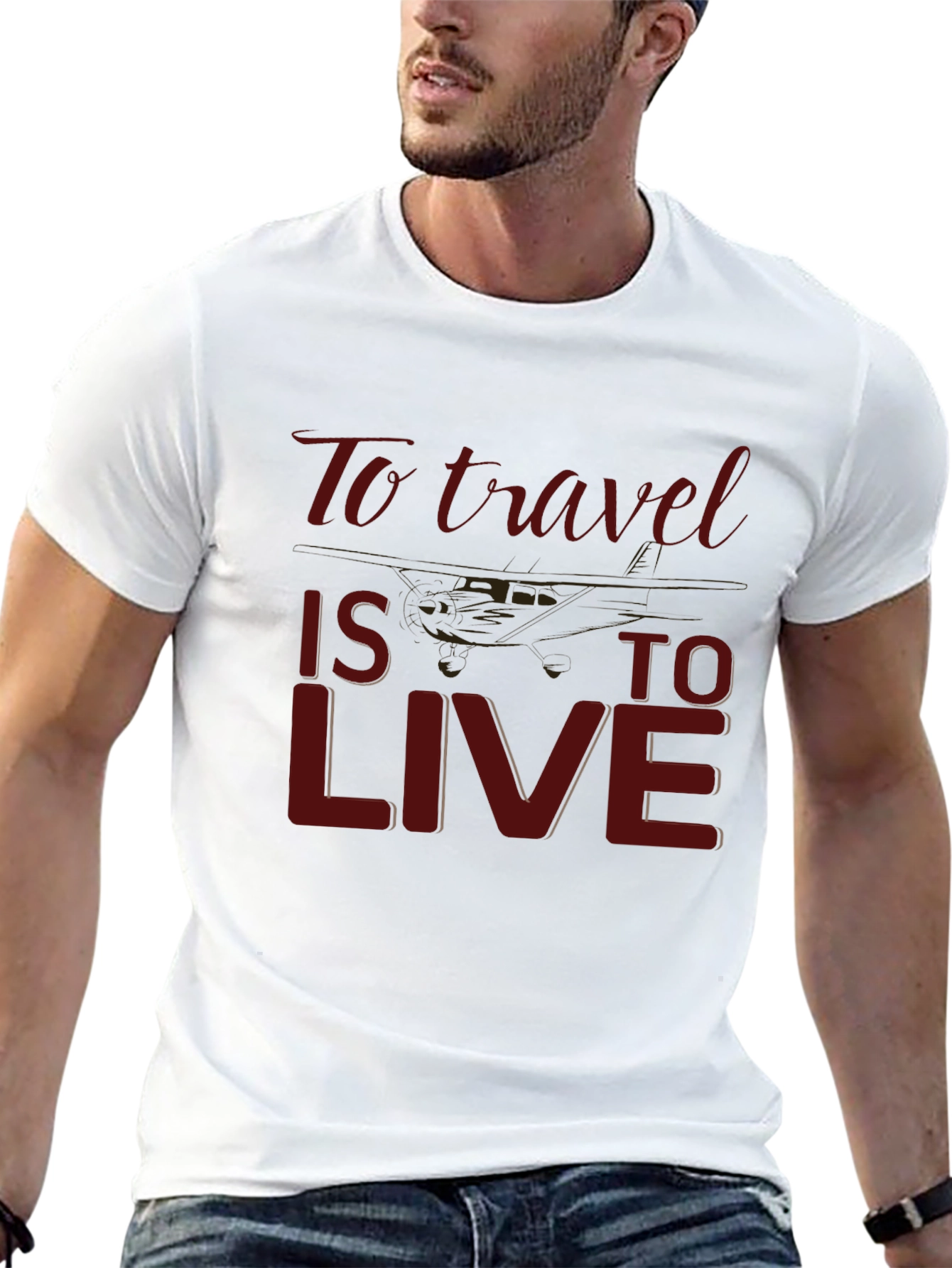 Travel Is To Live Graphic T-Shirt