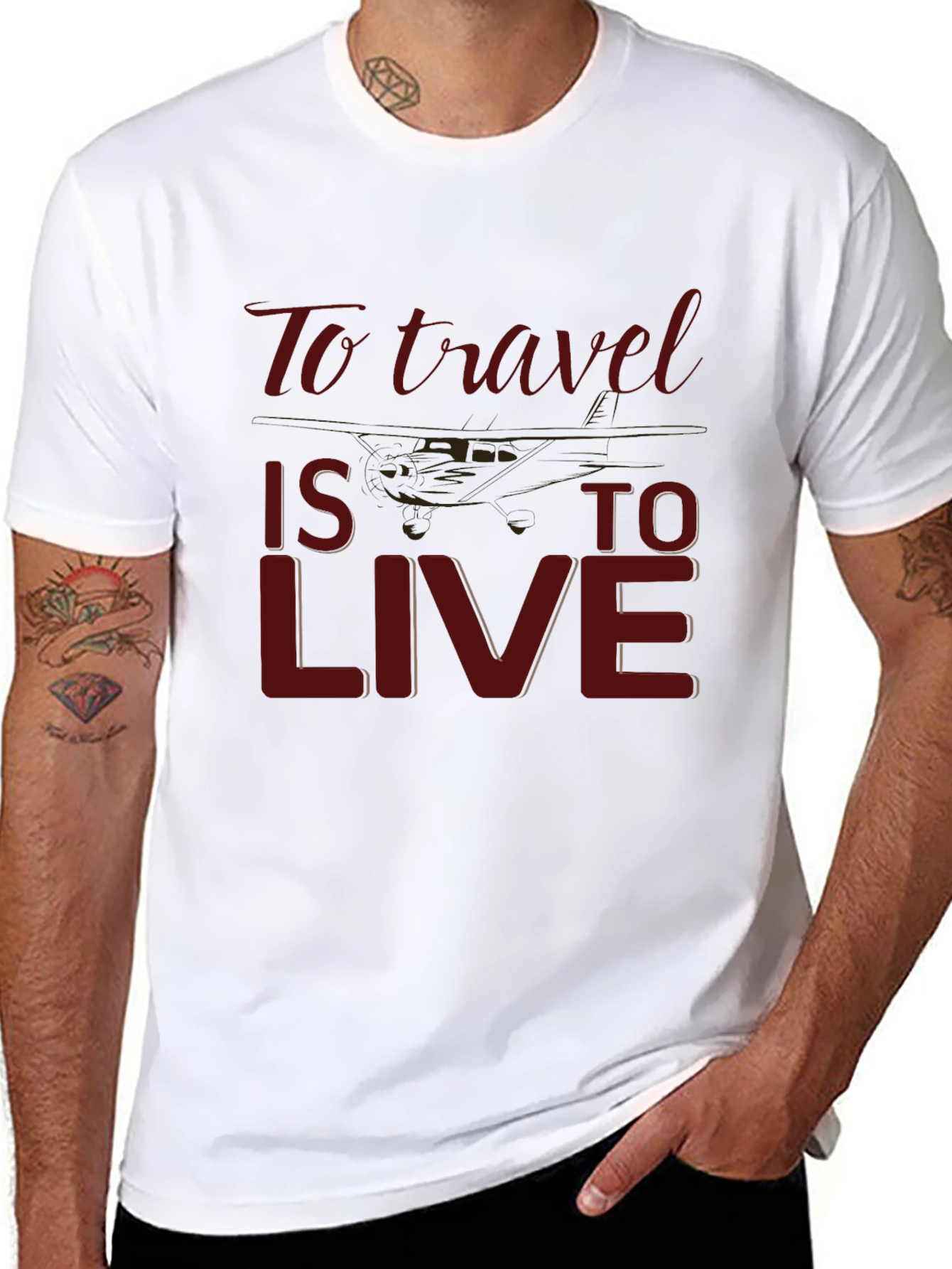 Travel Is To Live Graphic T-Shirt