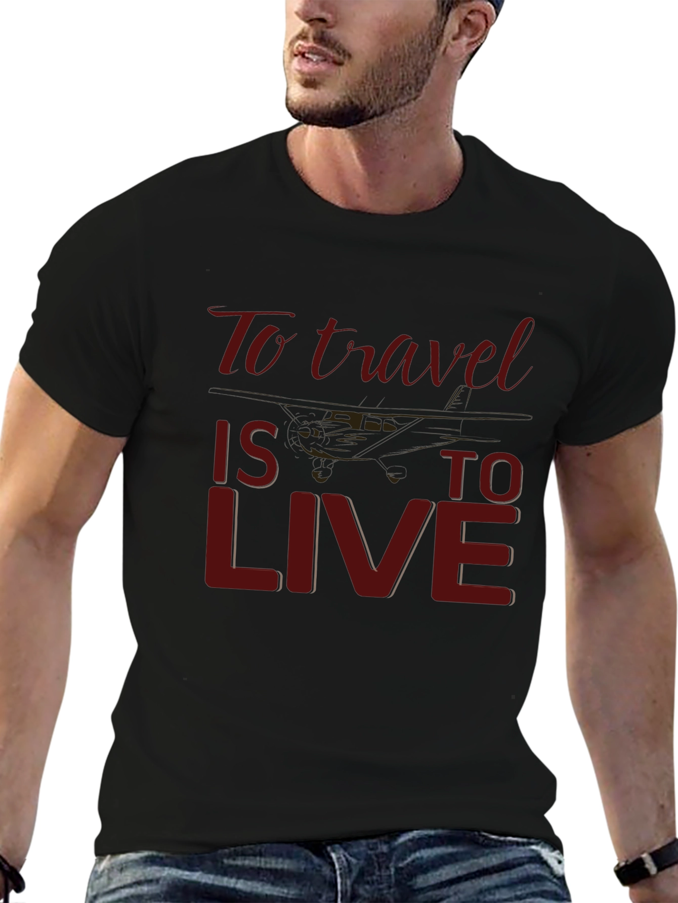 Travel Is To Live Graphic T-Shirt