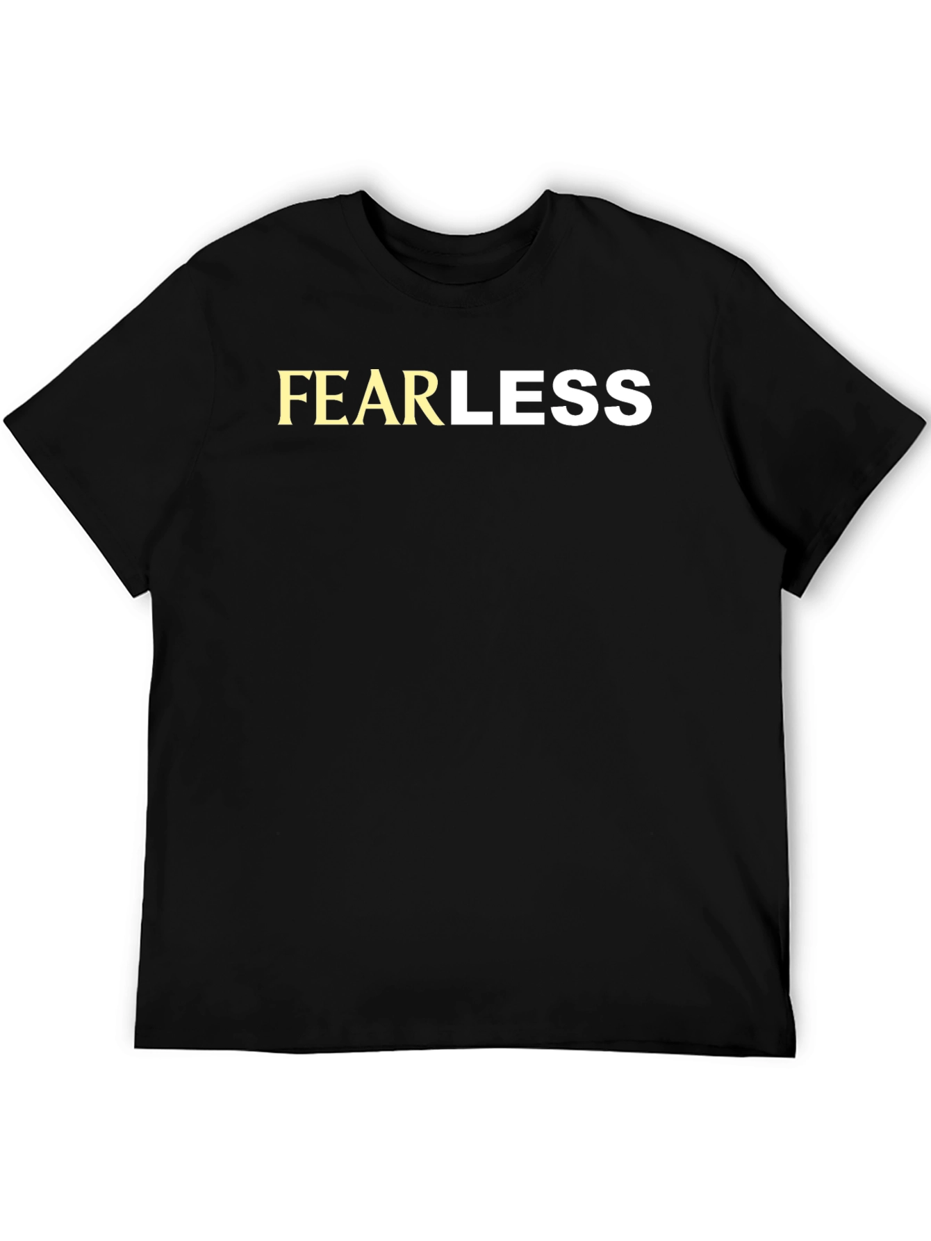 Fearless Graphic Tee - Black Crewneck T-Shirt