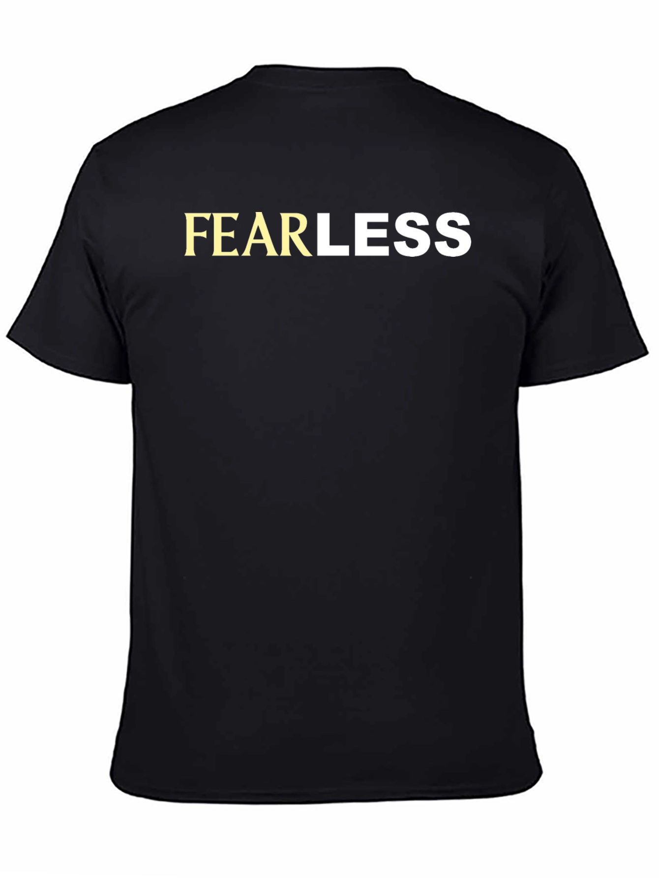 Fearless Graphic Tee - Black Crewneck T-Shirt