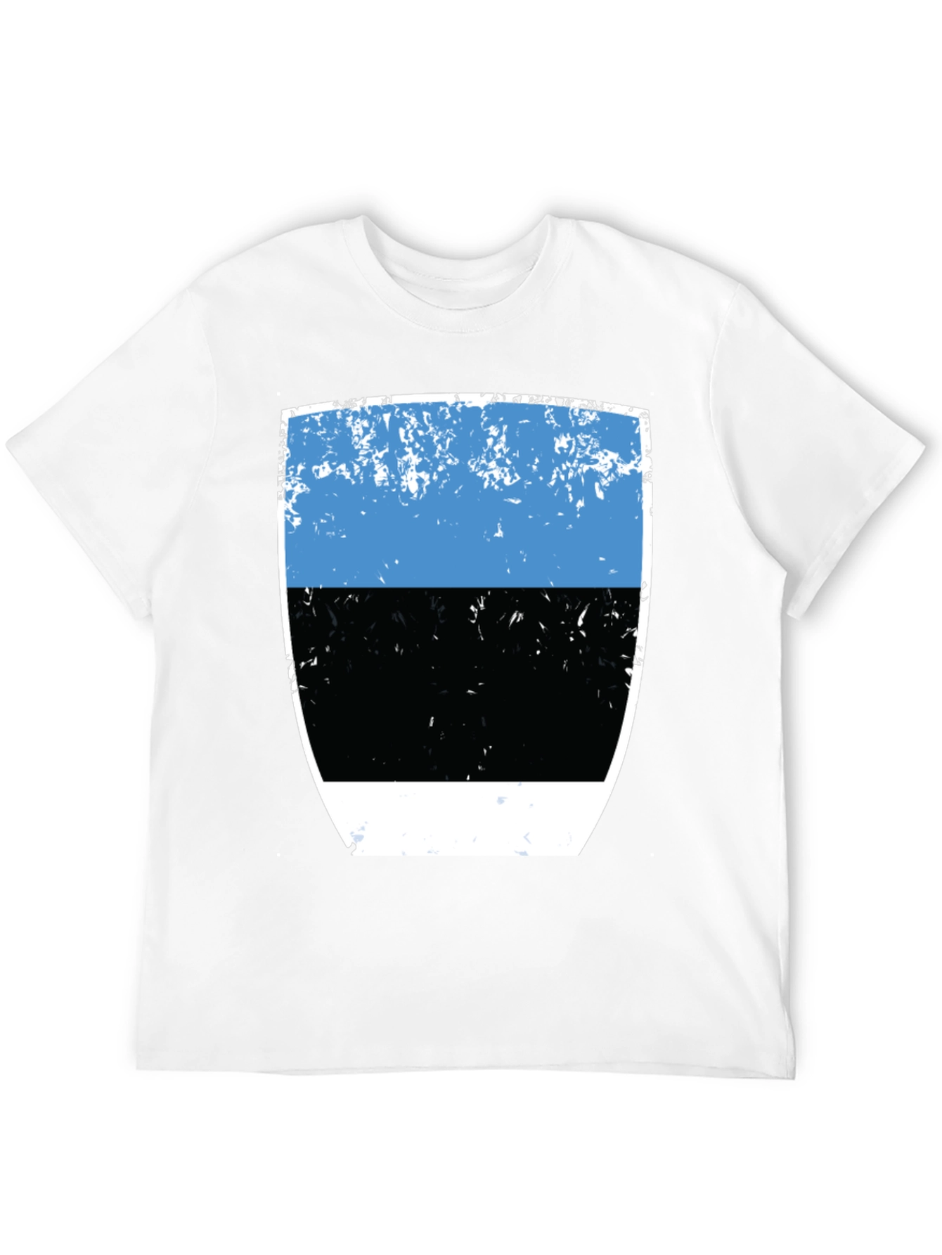 Estonia Flag Graphic Tee - Distressed Design