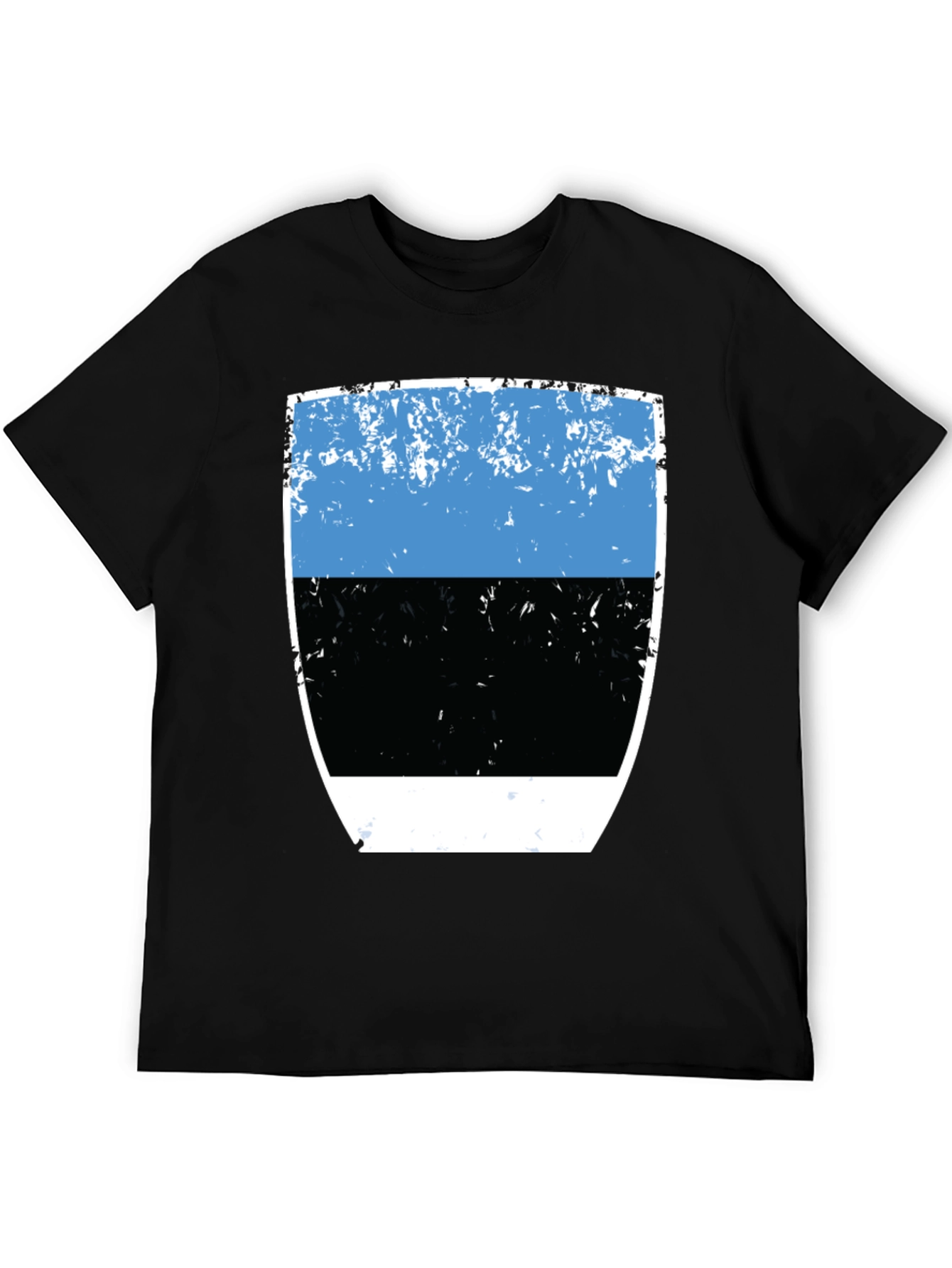 Estonia Flag Graphic Tee - Distressed Design