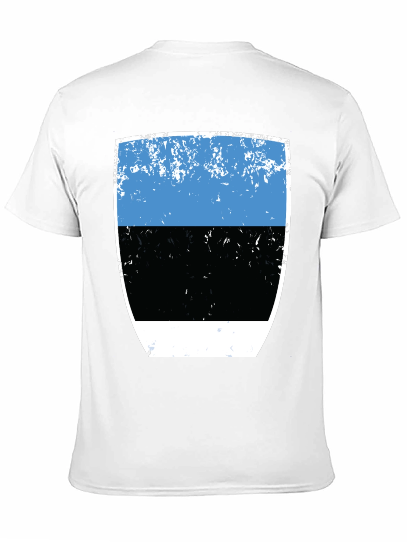 Estonia Flag Graphic Tee - Distressed Design