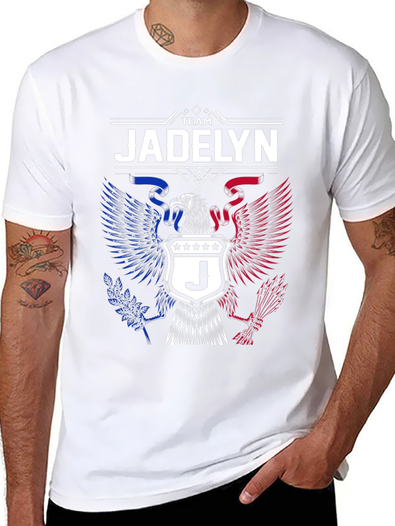 Team Jadelyn Patriotic Eagle Graphic T-Shirt