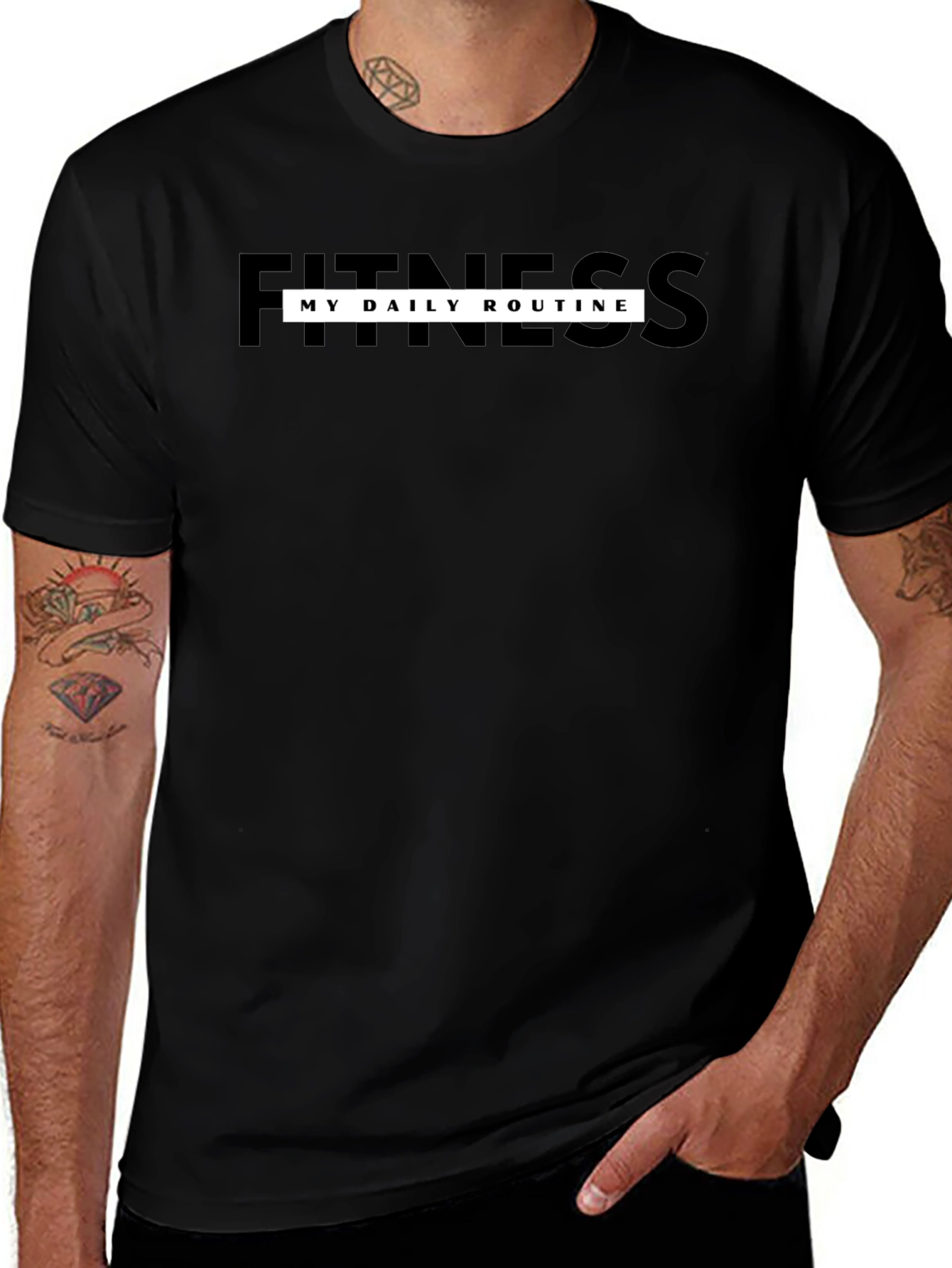Fitness My Daily Routine Graphic Tee