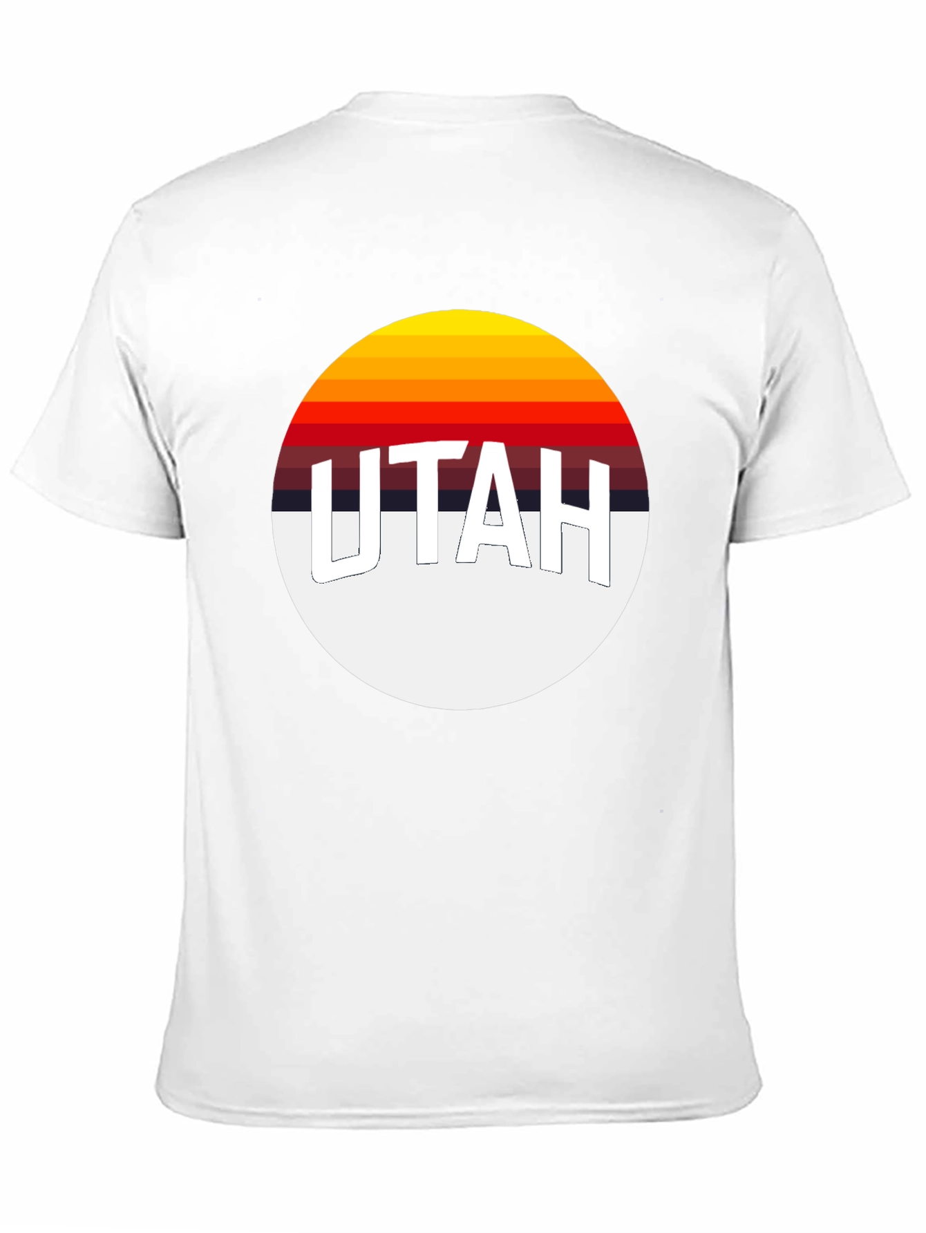 Utah Retro Sunset T-Shirt - Black Graphic Tee