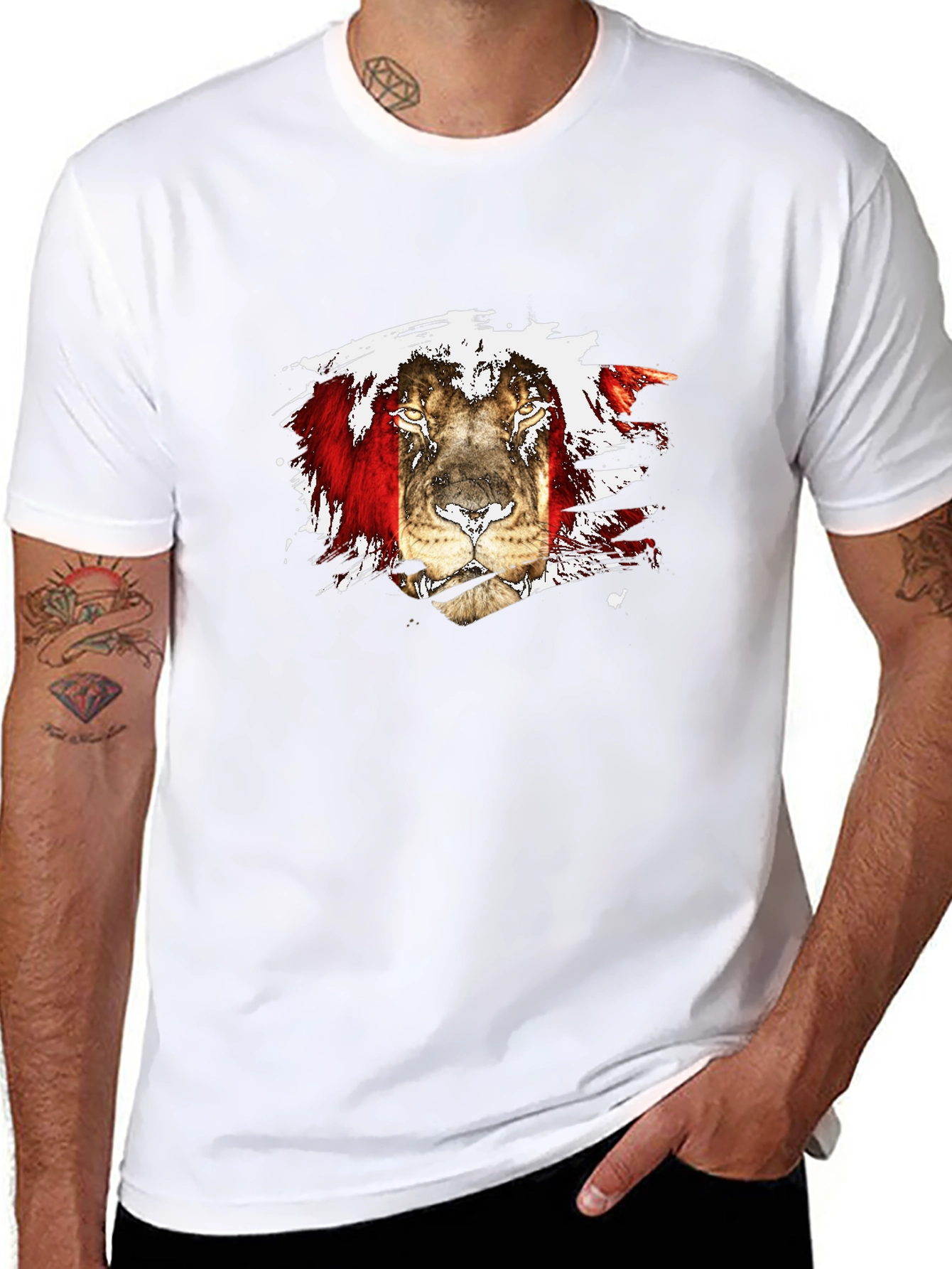 Lion Graphic Tee - Unique Style