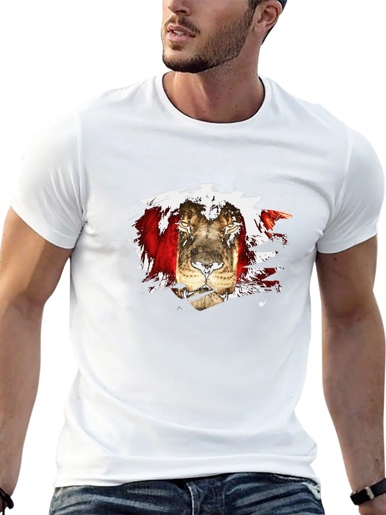 Lion Graphic Tee - Unique Style
