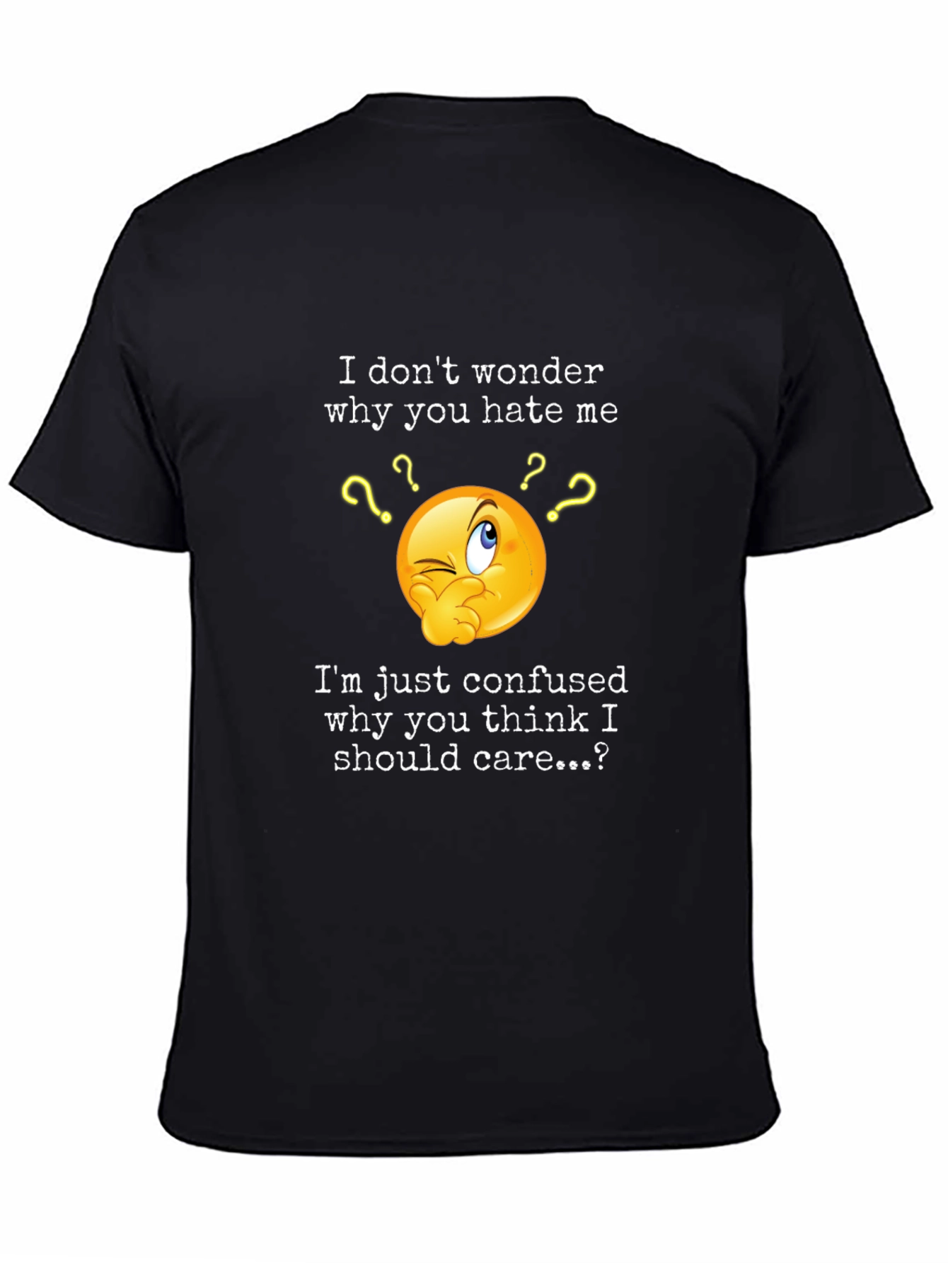 Confused Emoji Graphic Tee - Sarcastic Humor T-Shirt