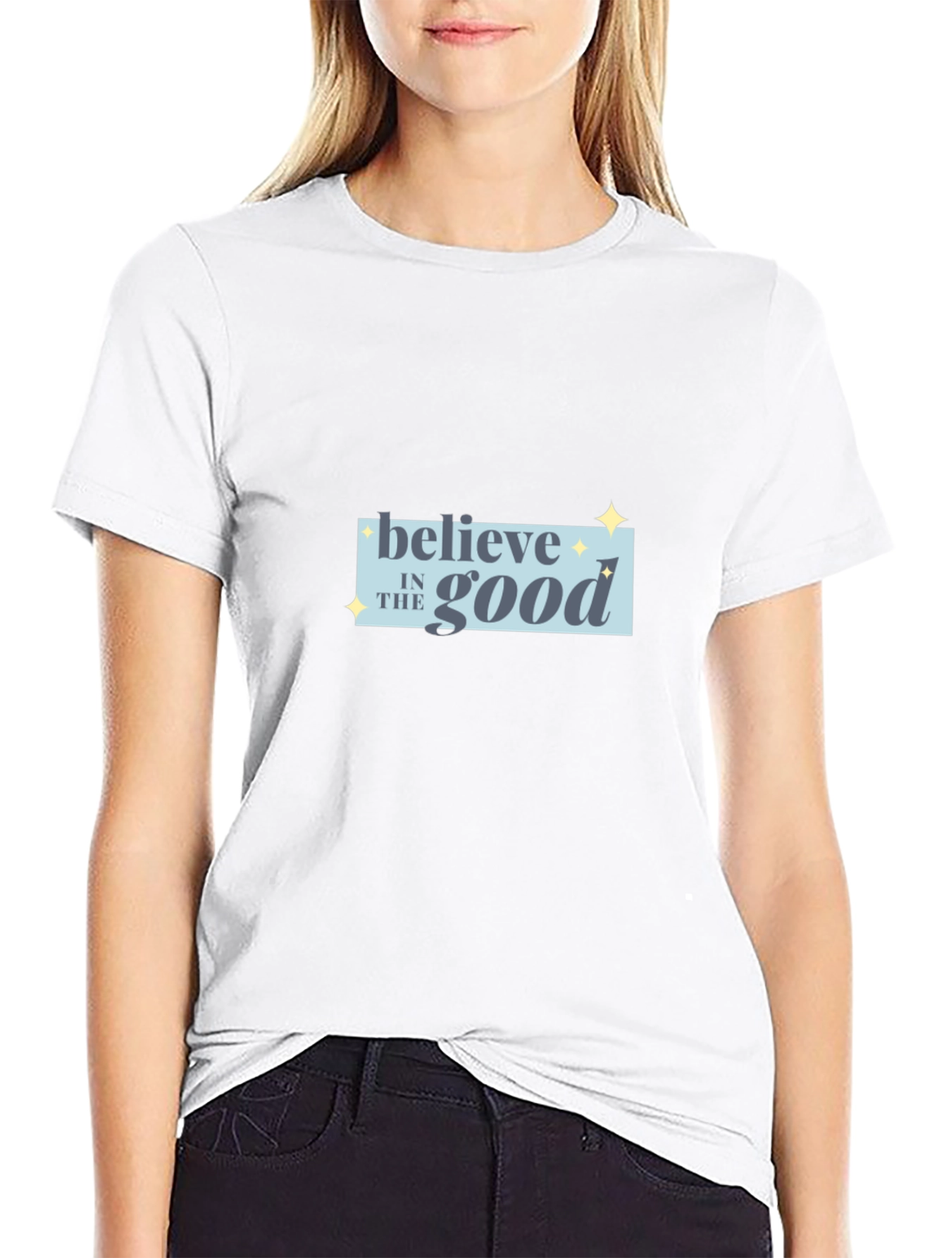 Believe in the Good Black T-Shirt