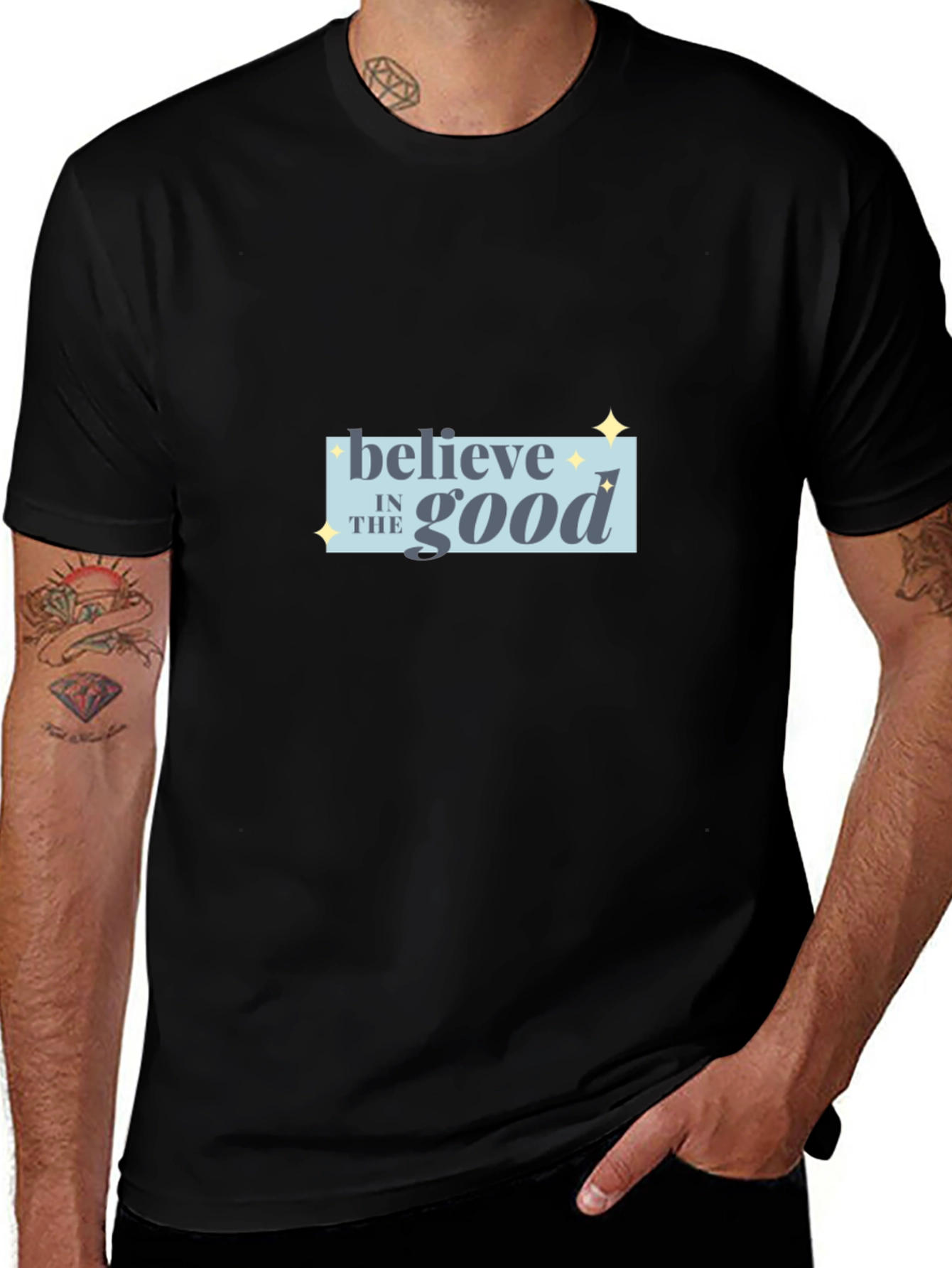 Believe in the Good Black T-Shirt