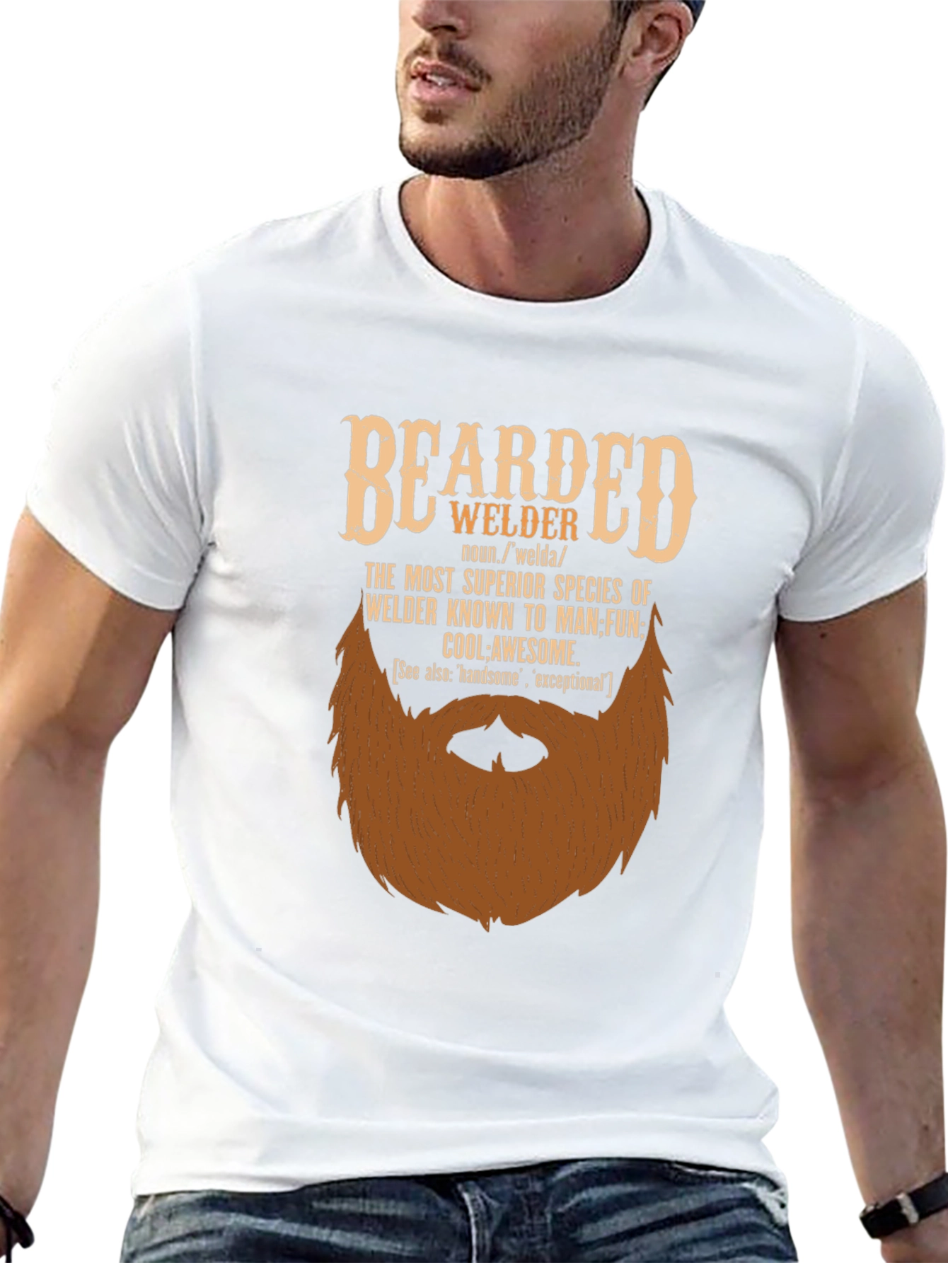 Bearded Welder Graphic Tee - Superior Species T-Shirt