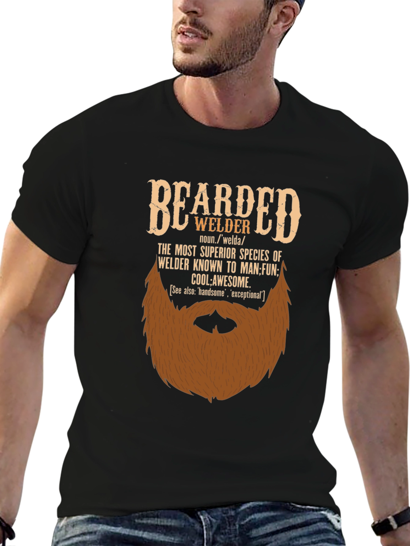 Bearded Welder Graphic Tee - Superior Species T-Shirt