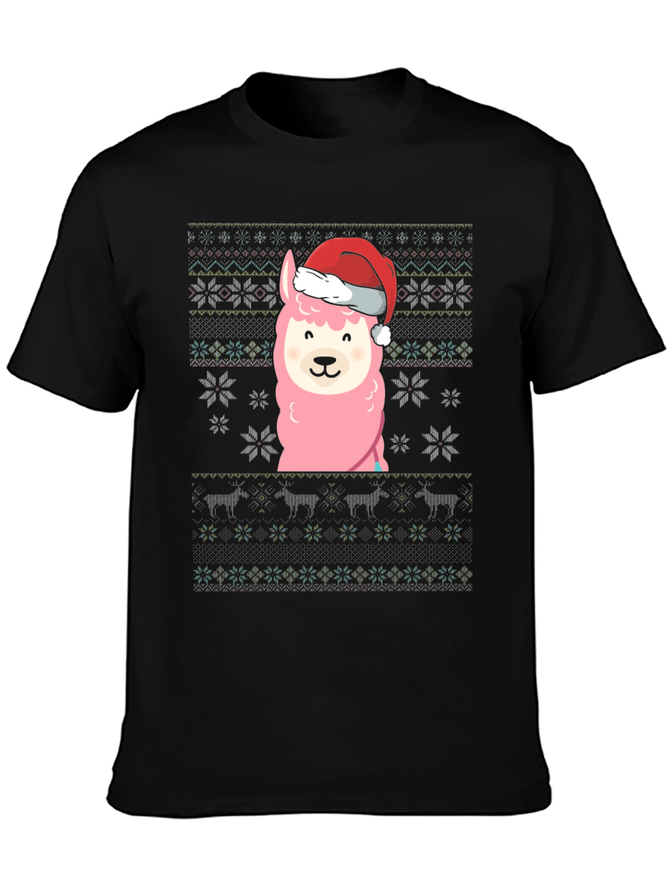 Festive Llama Christmas T-Shirt